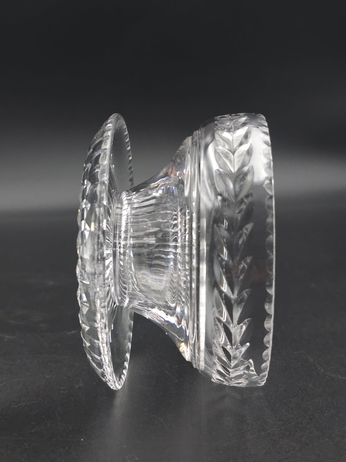 Set of Six Stuart Crystal Arundel Dessert / Pudding  or Starter Bowls – Fan Base Design – Made in England