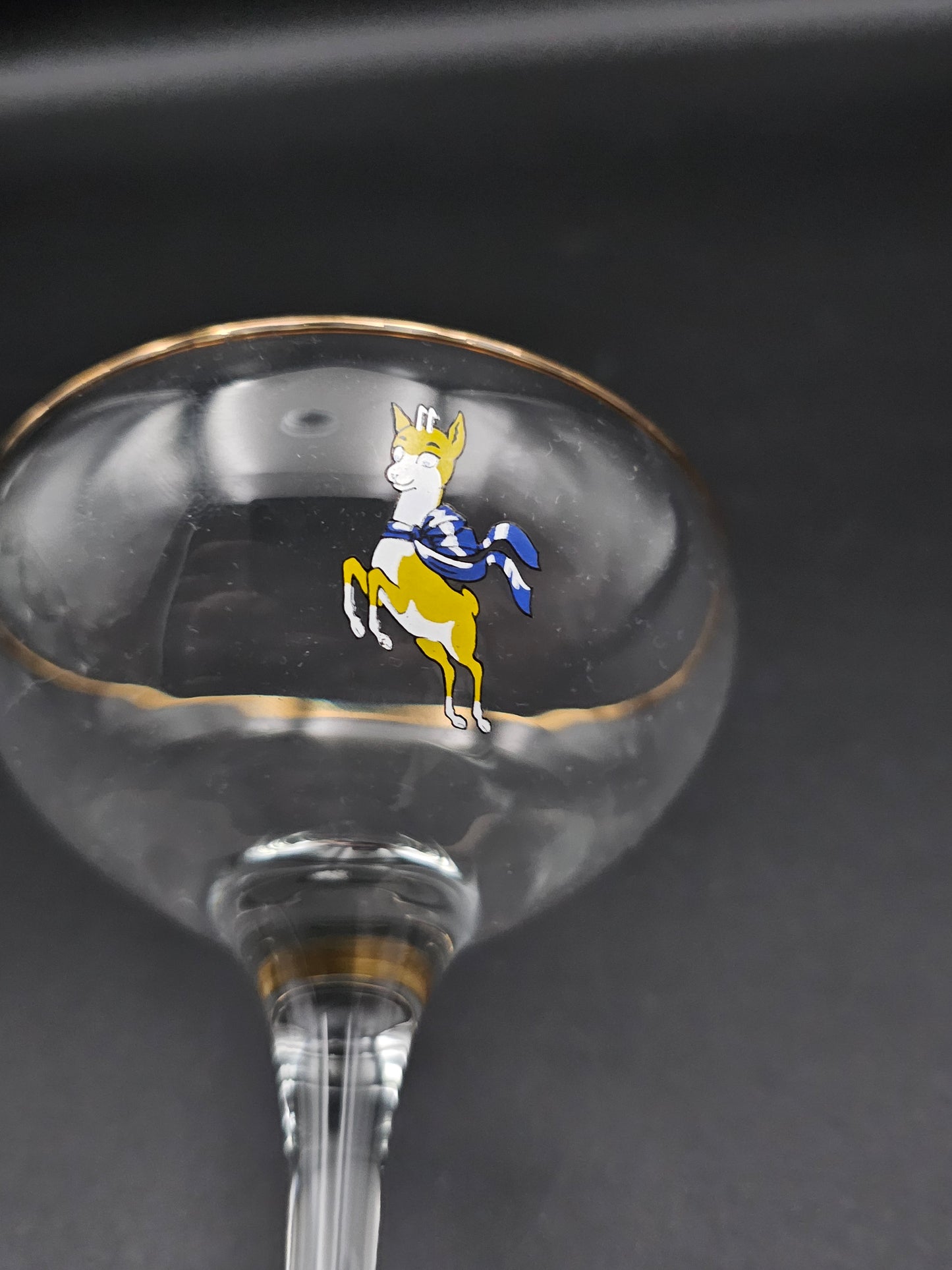 Set of 6 1970's Vintage Babycham coupes