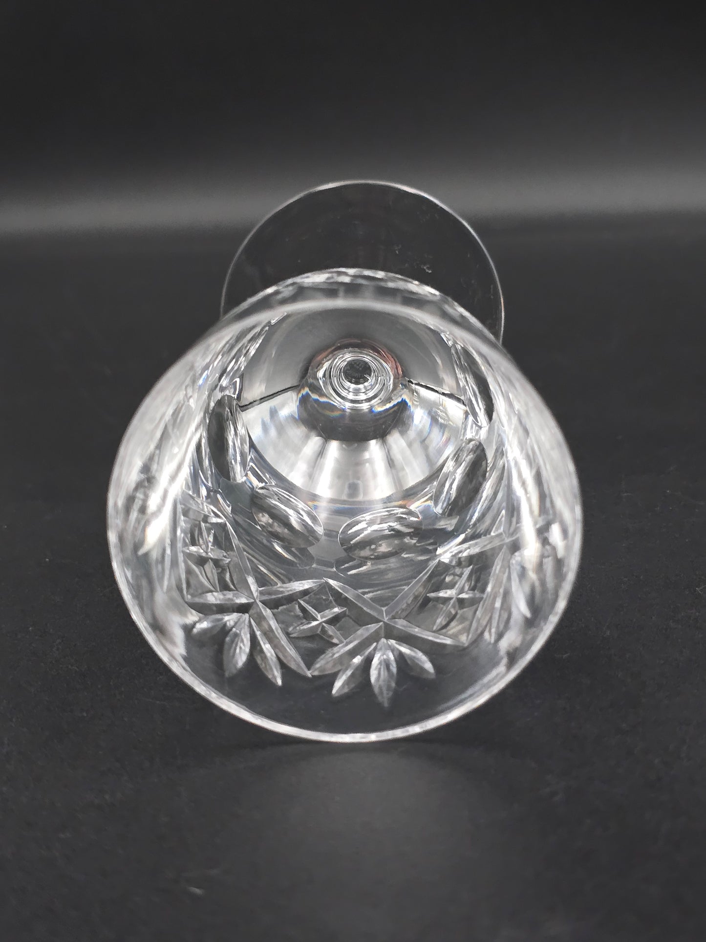 Royal Doulton Georgian Pattern Crystal wine goblets 200ml 13.5cm tall