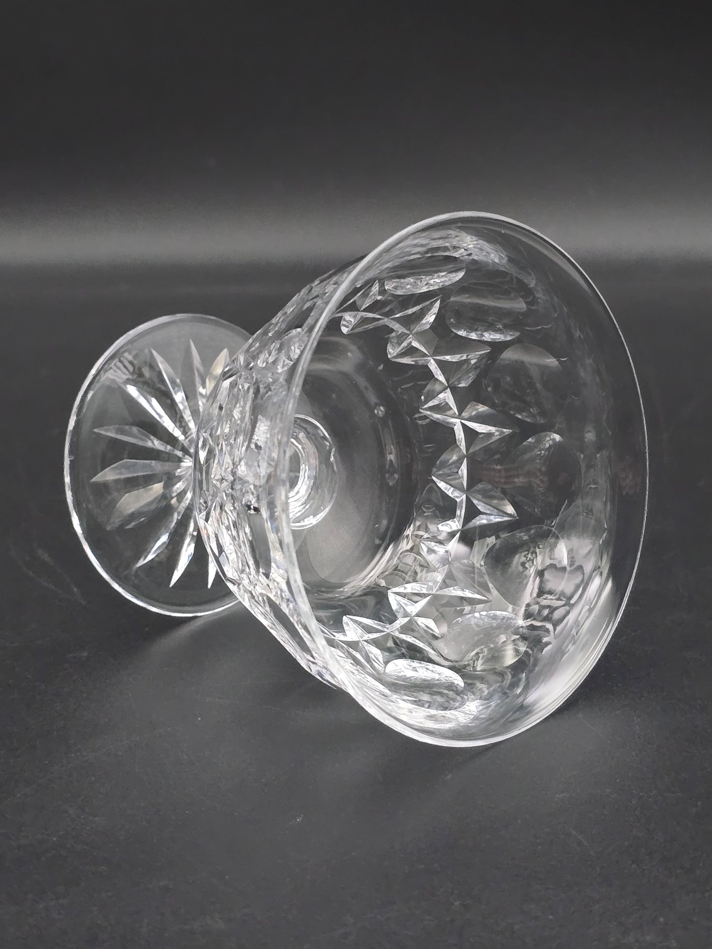 Set of 6 Tudor English Crystal Champagne Coupes 165ml Rayleigh Pattern.