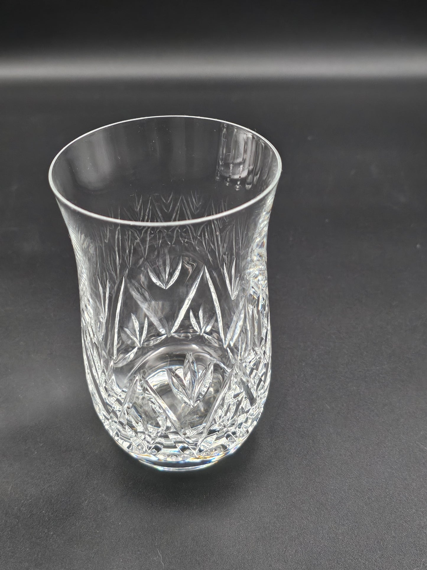 Set of 6 Crystal Tumbler glasses 350ml ideal for juice or water.