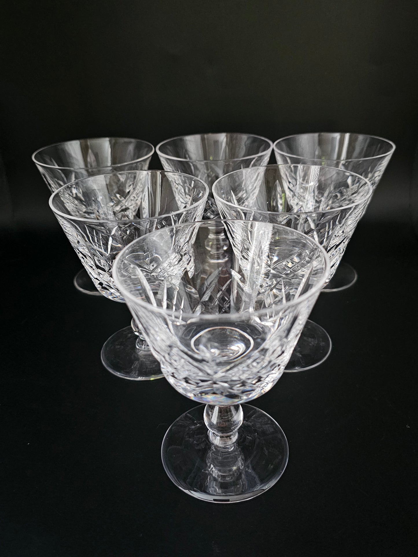 Stuart Crystal Glengarry pattern. Set of 6 (7) Champagne or Prosecco Coupes.