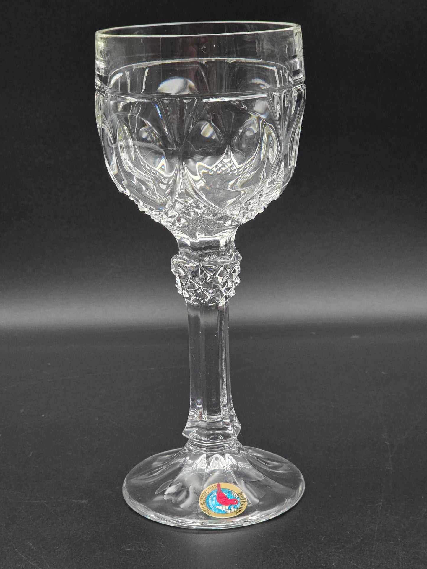 Set of 6 Hofbauer Napoleon Crystal Wine Goblets. 250ml