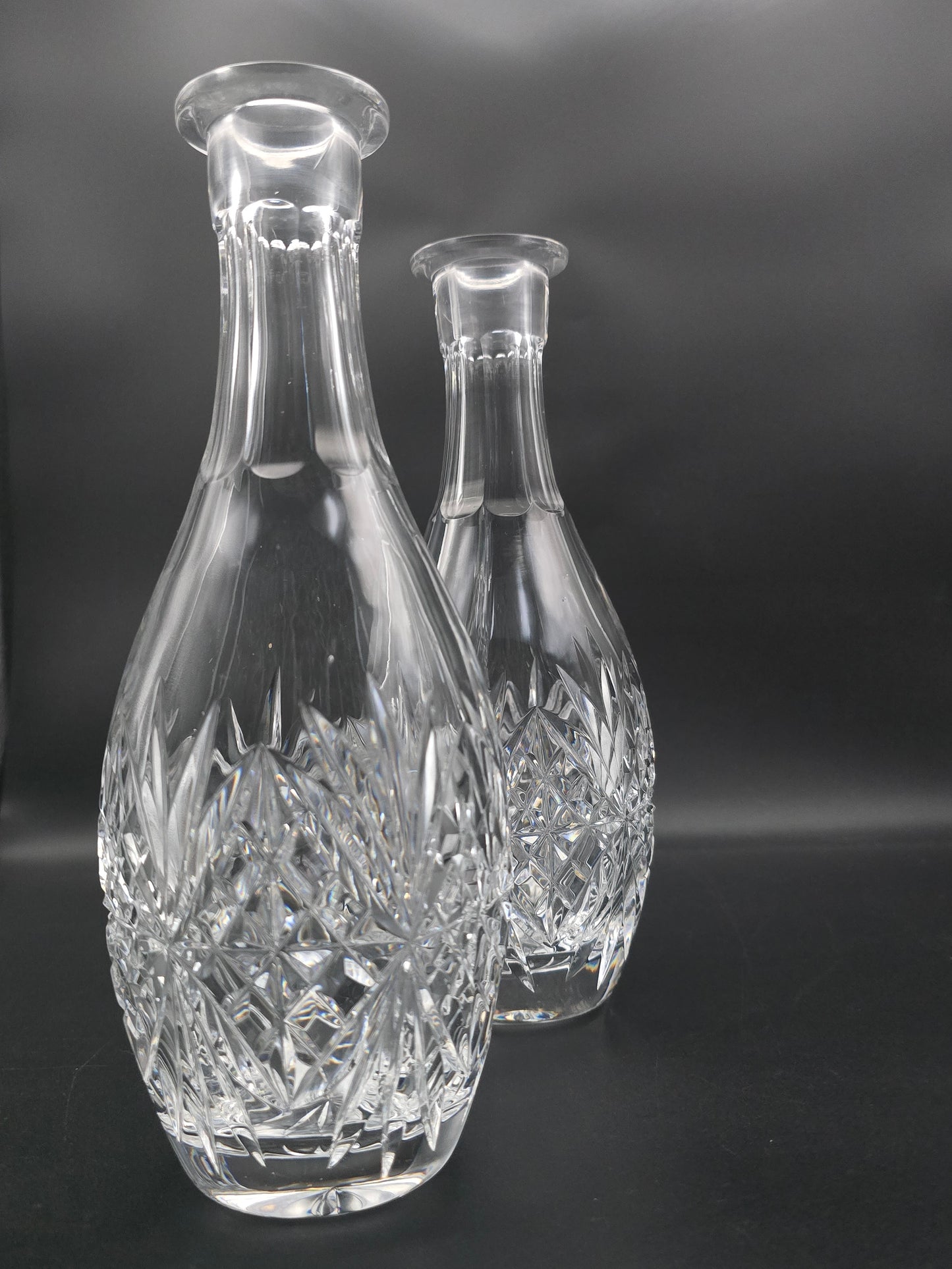 Beautiful pair of Crystal Decanters