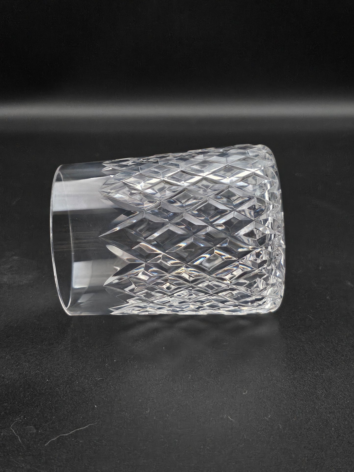Set of 4 Cut Crystal Tumblers Tyrone Sperrins Pattern 225ml