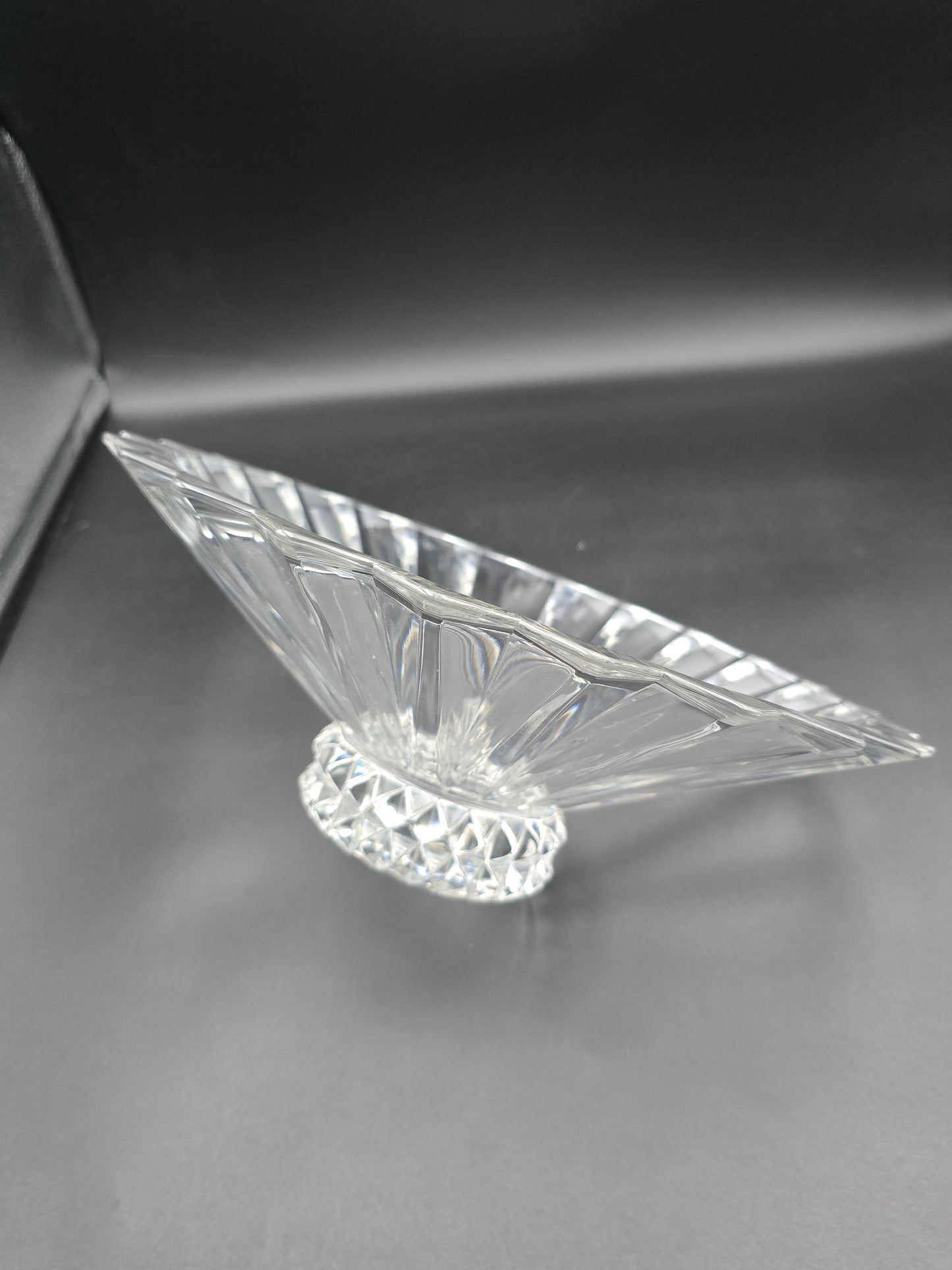 Rosenthal 11.5″ Crystal Serving Bowl – German Made, Vintage Lead Crystal Centerpiece