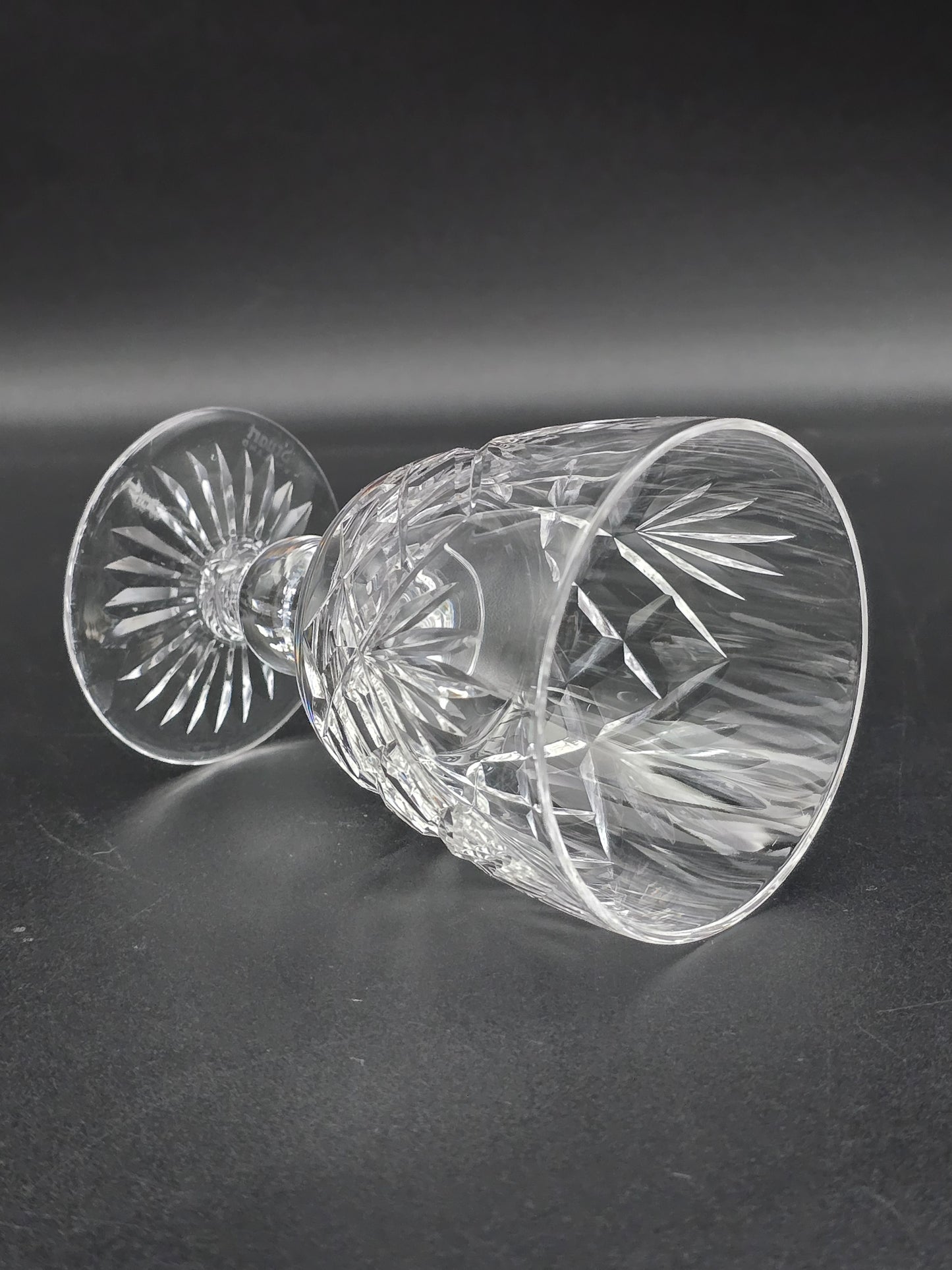 Set of 4 Stuart Crystal Ludlow Pattern Small Crystal wine glasses. 175ml