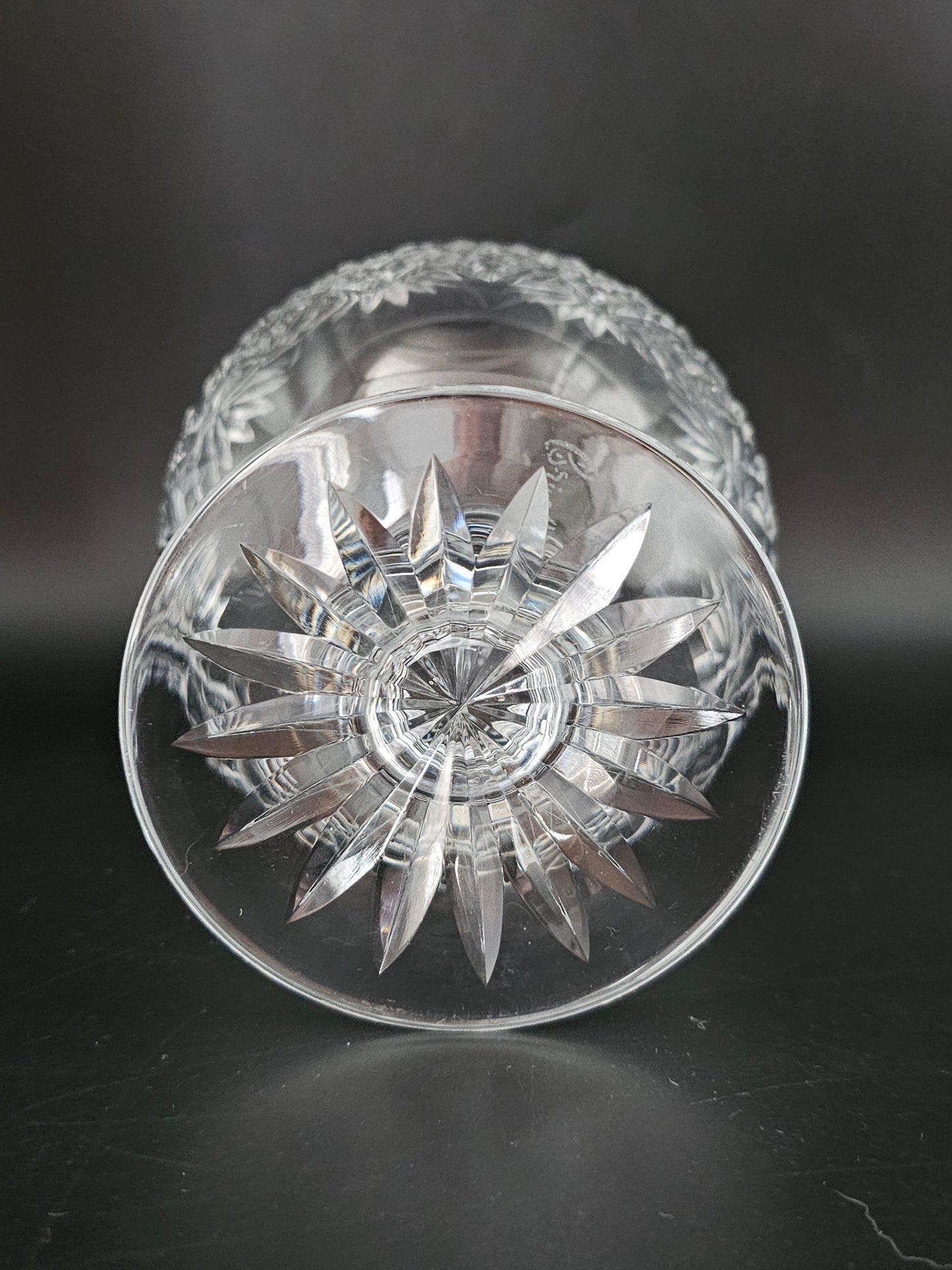 Royal Brierley Footed Crystal Rose Bowl