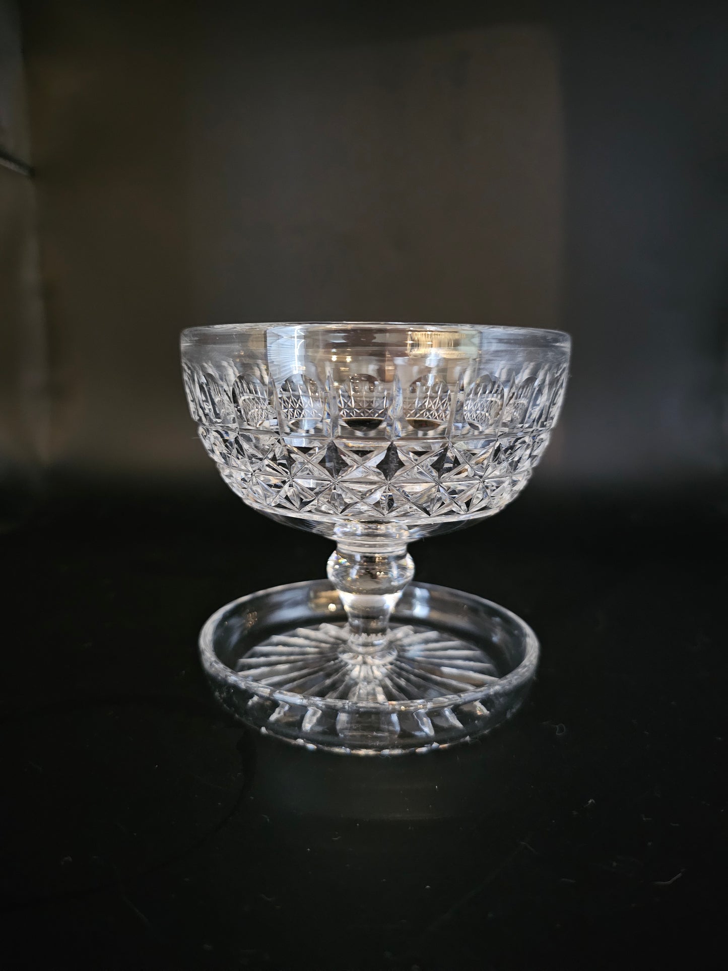 Set of 4 Crystal Dessert Dishes or started bowls. PLUS 1 EXTRA FREE!