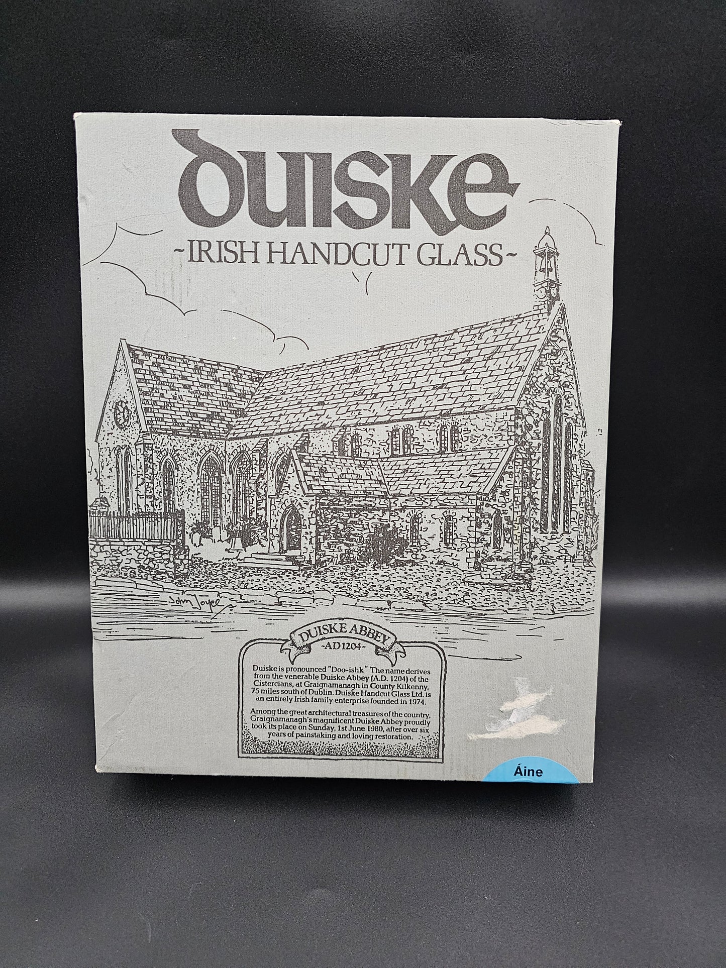 Duiske Irish Hand Cut liqueur glasses 70ml