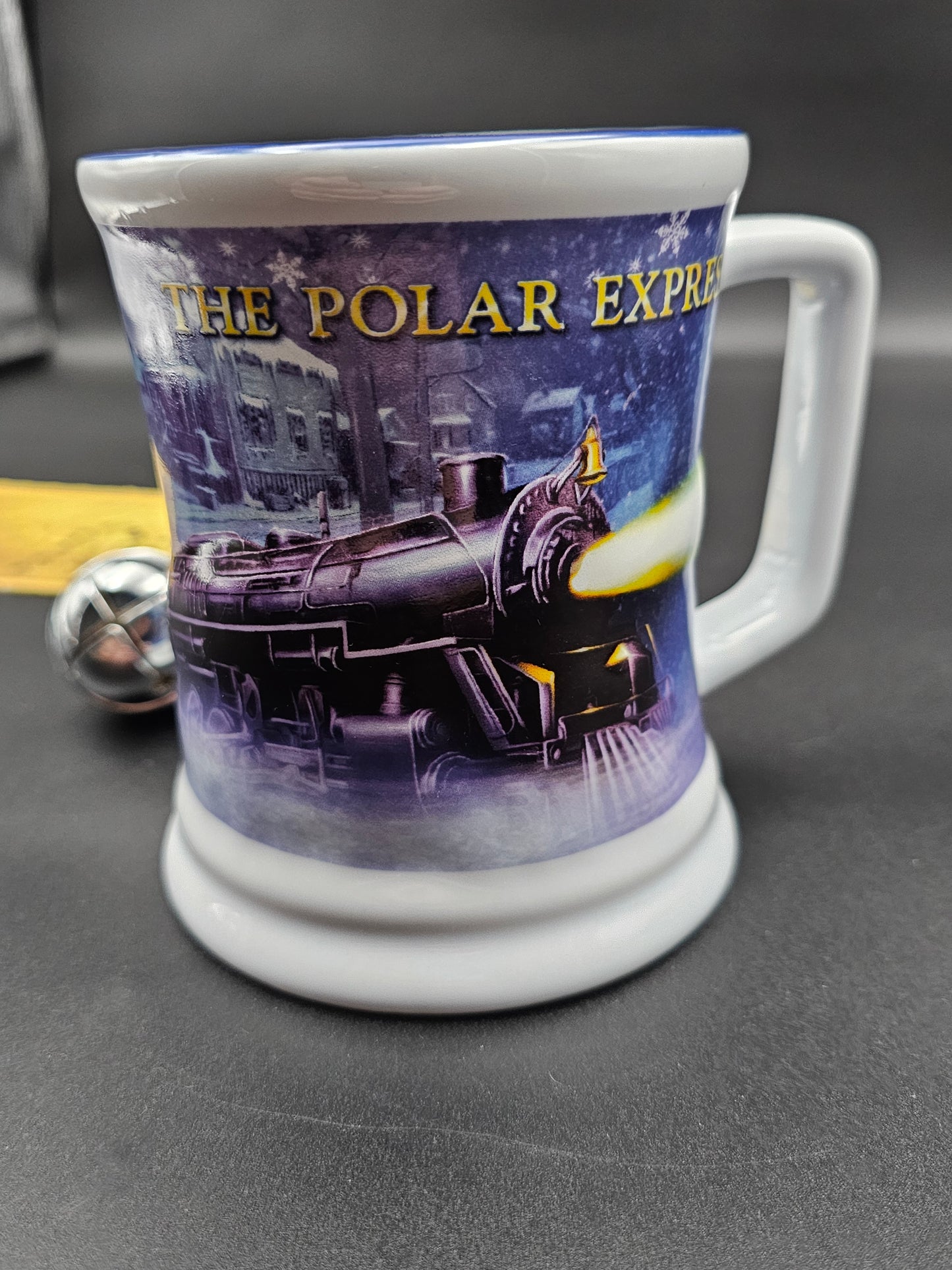 The Polar Express First class ticket set. Mug, Bag, Bell and Ticket