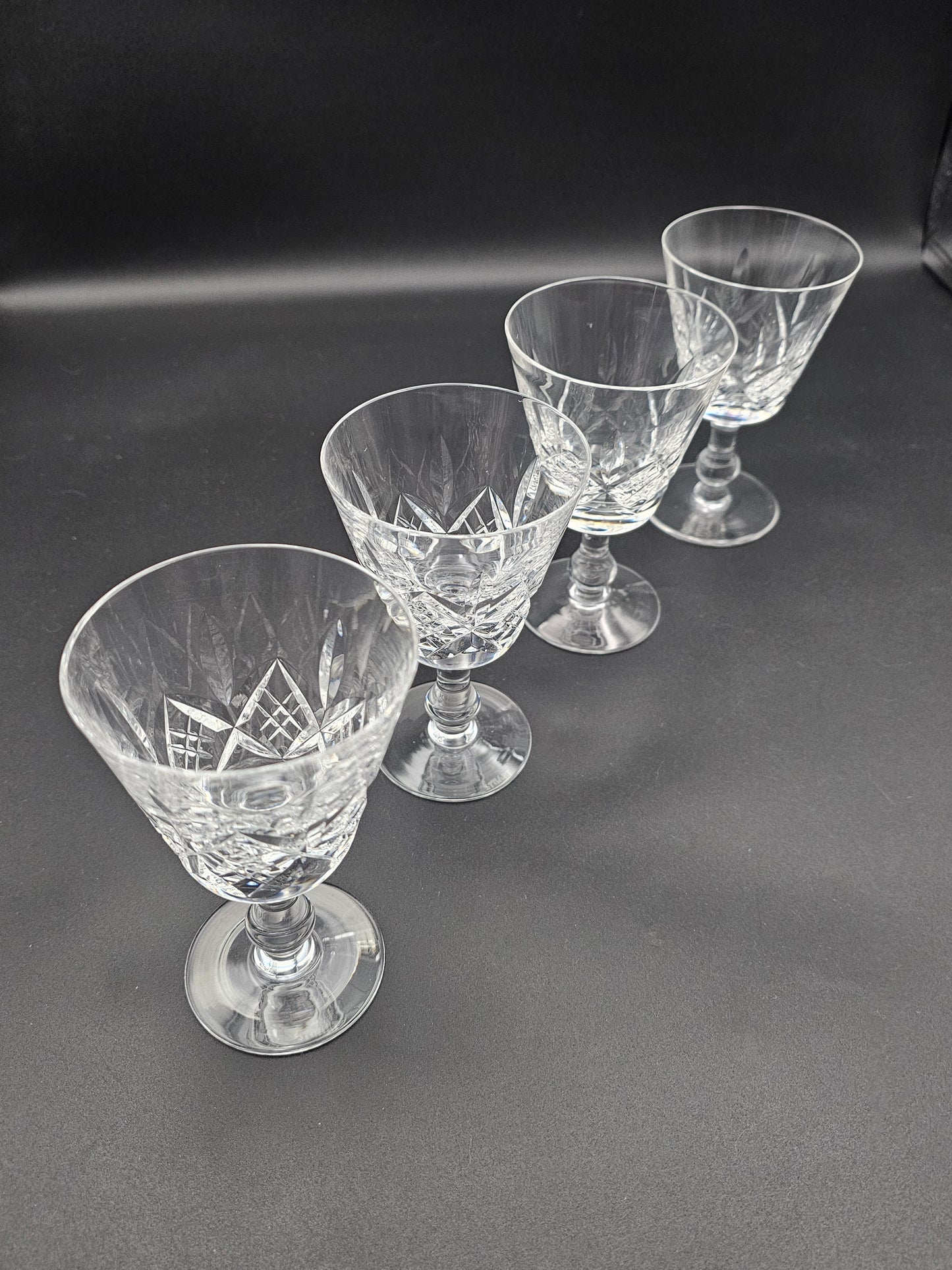 Set of 4 Stuart Crystal Canterbury Sherry or Liqueur glasses 130ml