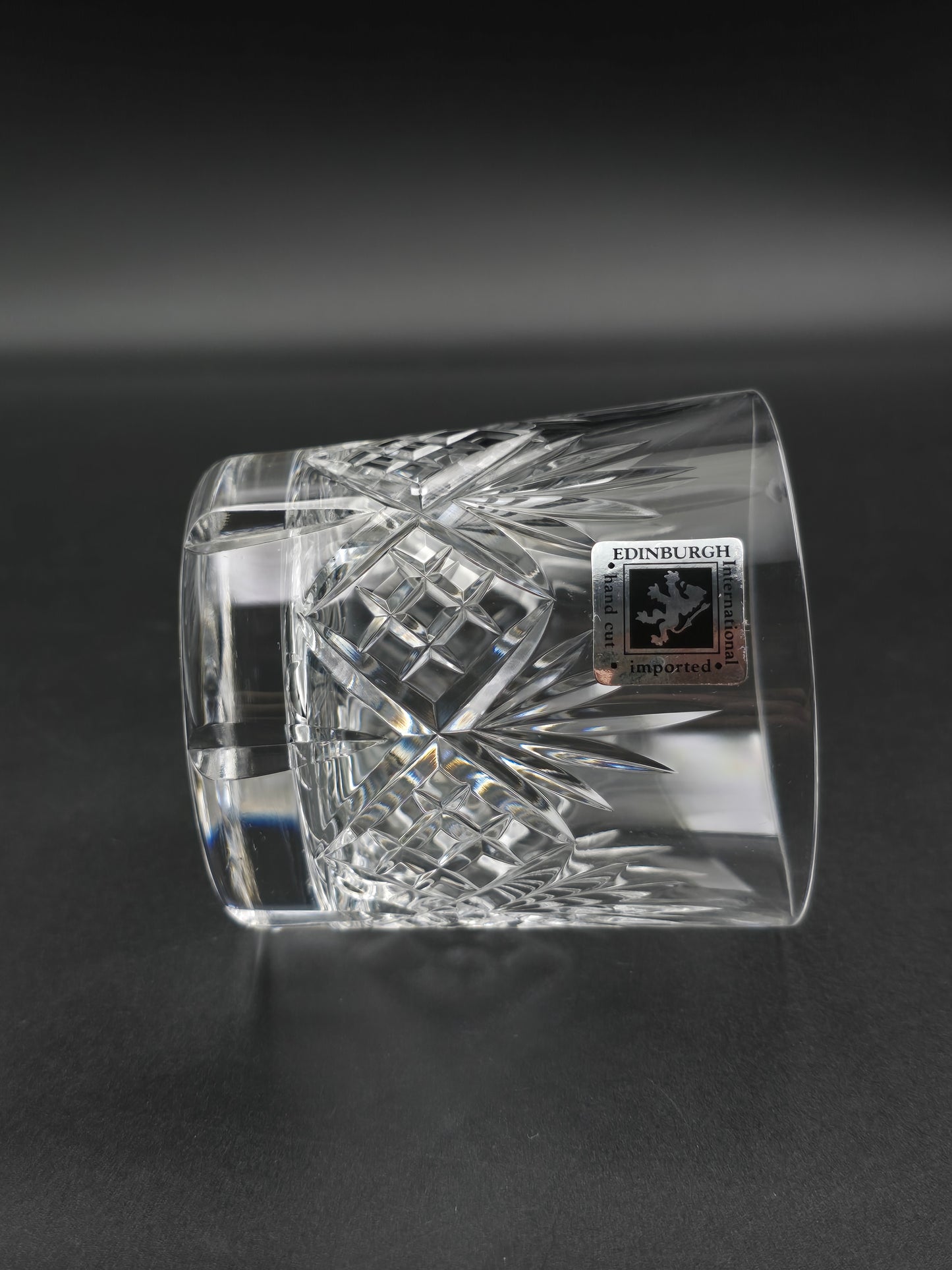Set of 6 Edinburgh Crystal Embassy 10oz Tumblers – Star Cut Base – Original Box & Stickers – Vintage Glassware