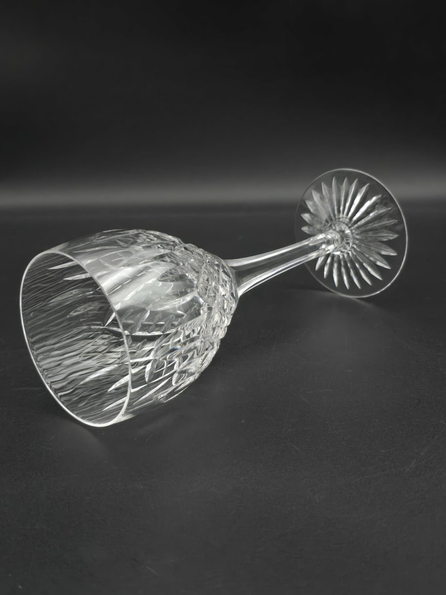 Set of 4 Large Stuart Crystal Shaftesbury pattern wine glasses 225ml
