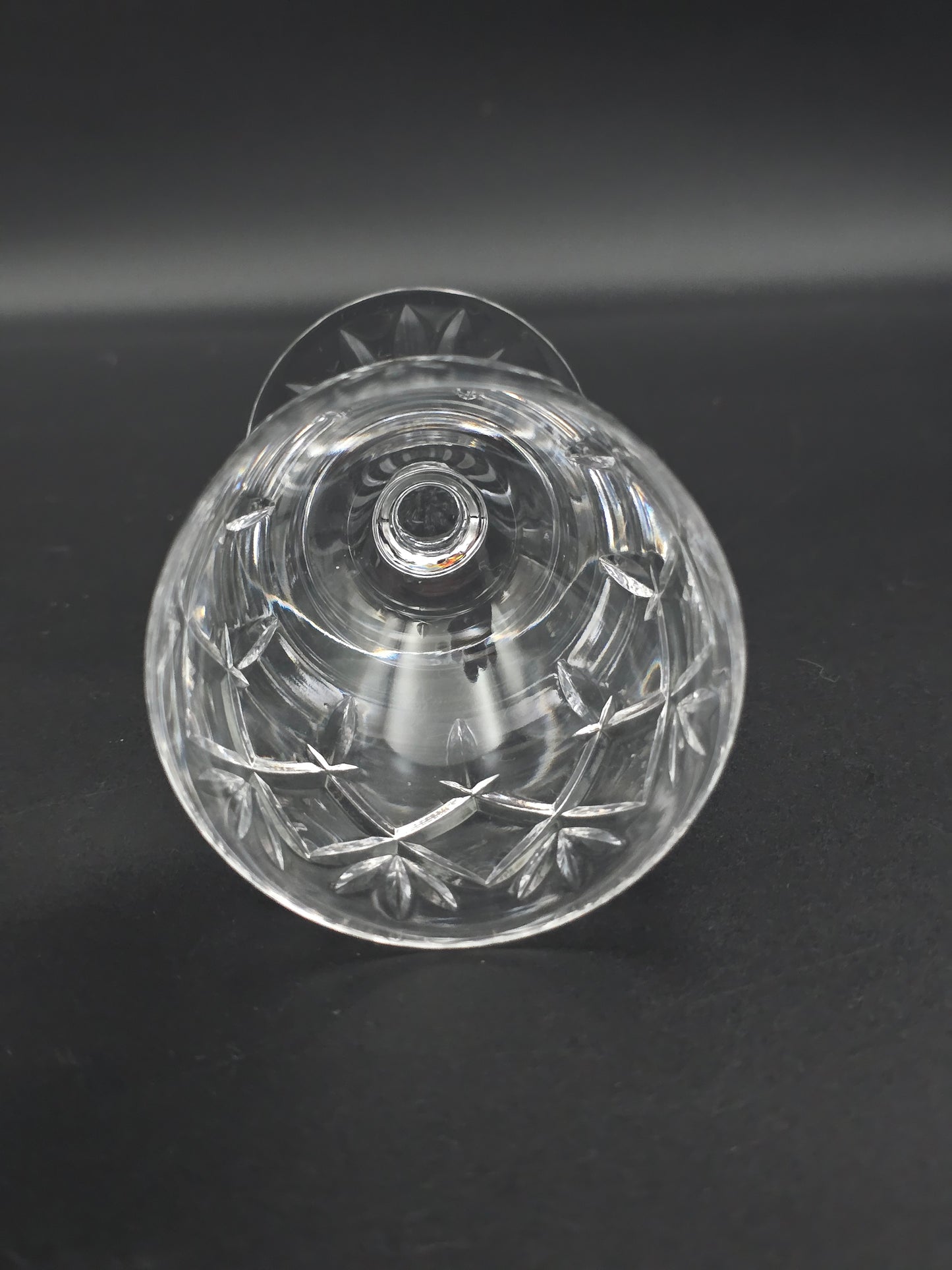 Beautiful vintage set of 6 Crystal wine glasses. 200ml