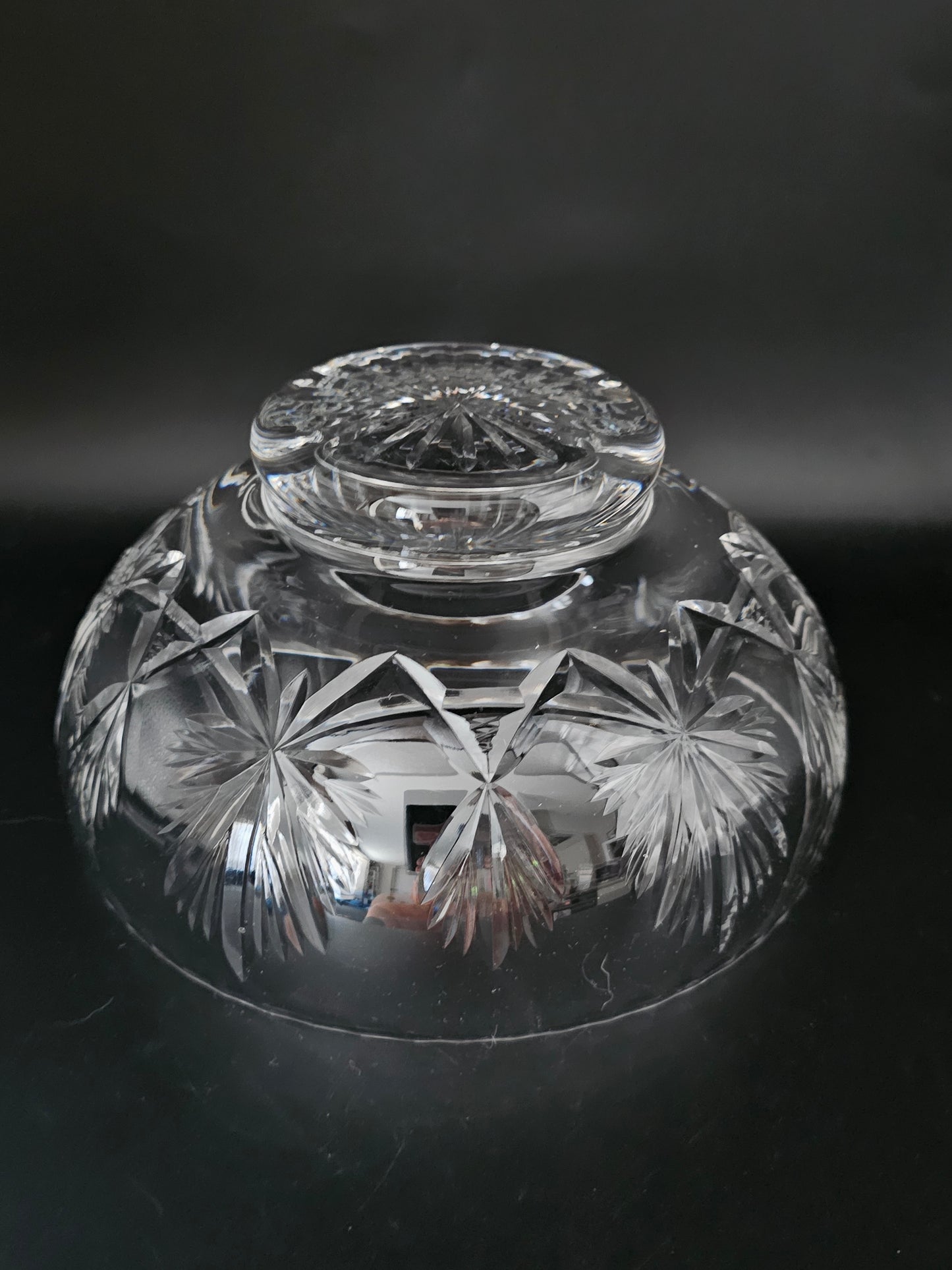 Edinburgh Crystal Glass Salad Bowl. Star Of Edinburgh Classic collection