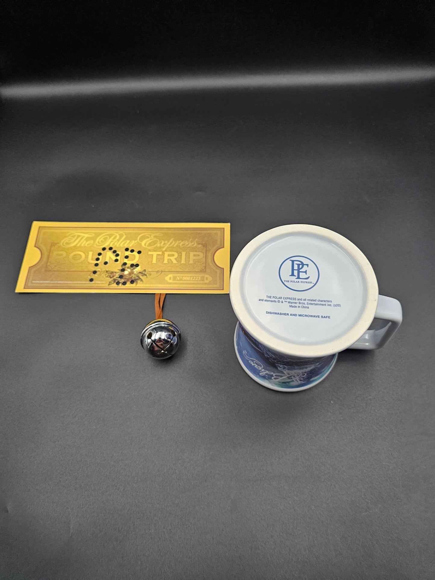 The Polar Express First Class Mug with ticket and Bell