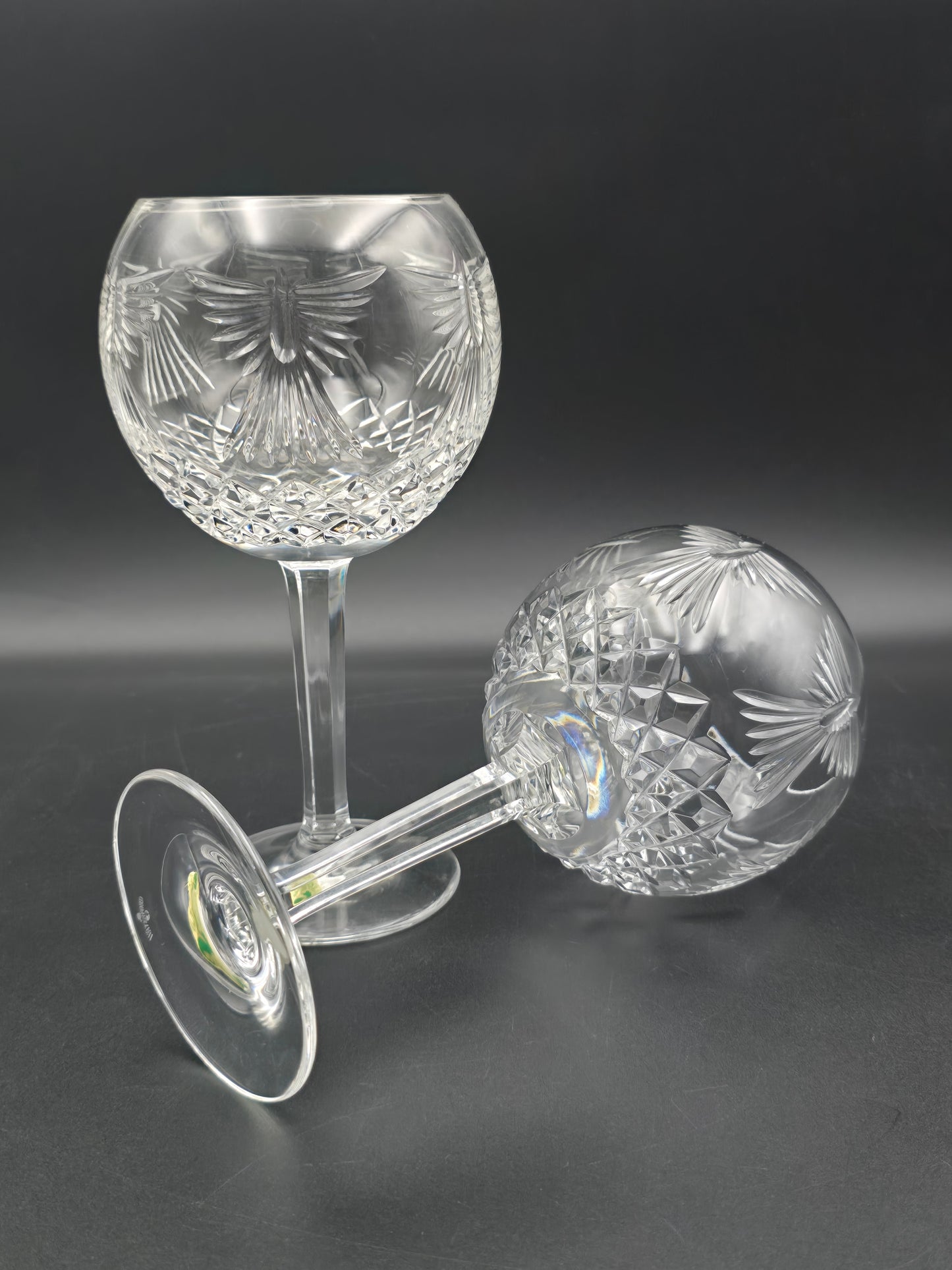 Waterford Crystal The Millennium Collection Toasting Goblets Pair. Fifth Toast - Peace. Boxed