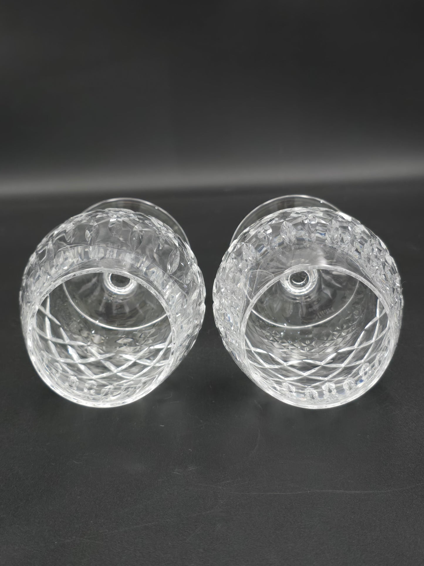 Pair of Stuart Crystal Glendevon Pattern Brandy Glasses 11oz