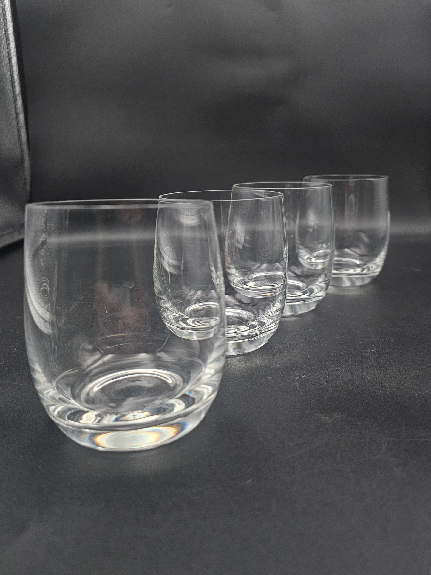 Set of 4 Plain Crystal Tumblers 13oz / 375ml