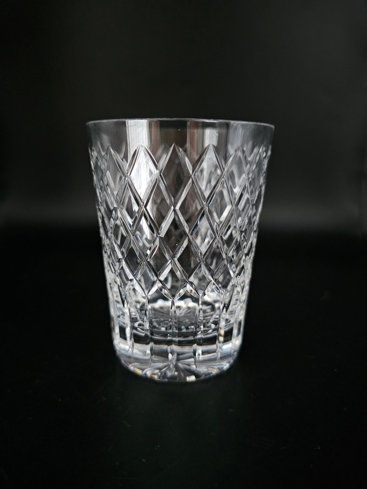 Beautiful vintage set of 4 Large Crystal Tumblers. 300ml.