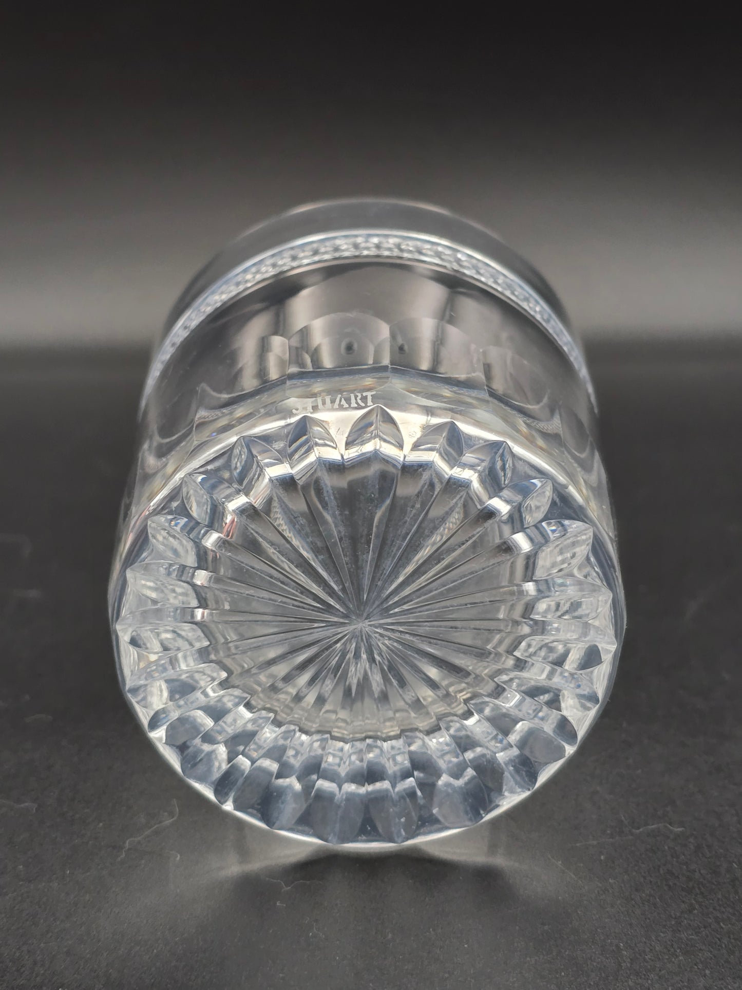 Set of 6 Stuart Crystal Tumblers. Constance Pattern. 11oz