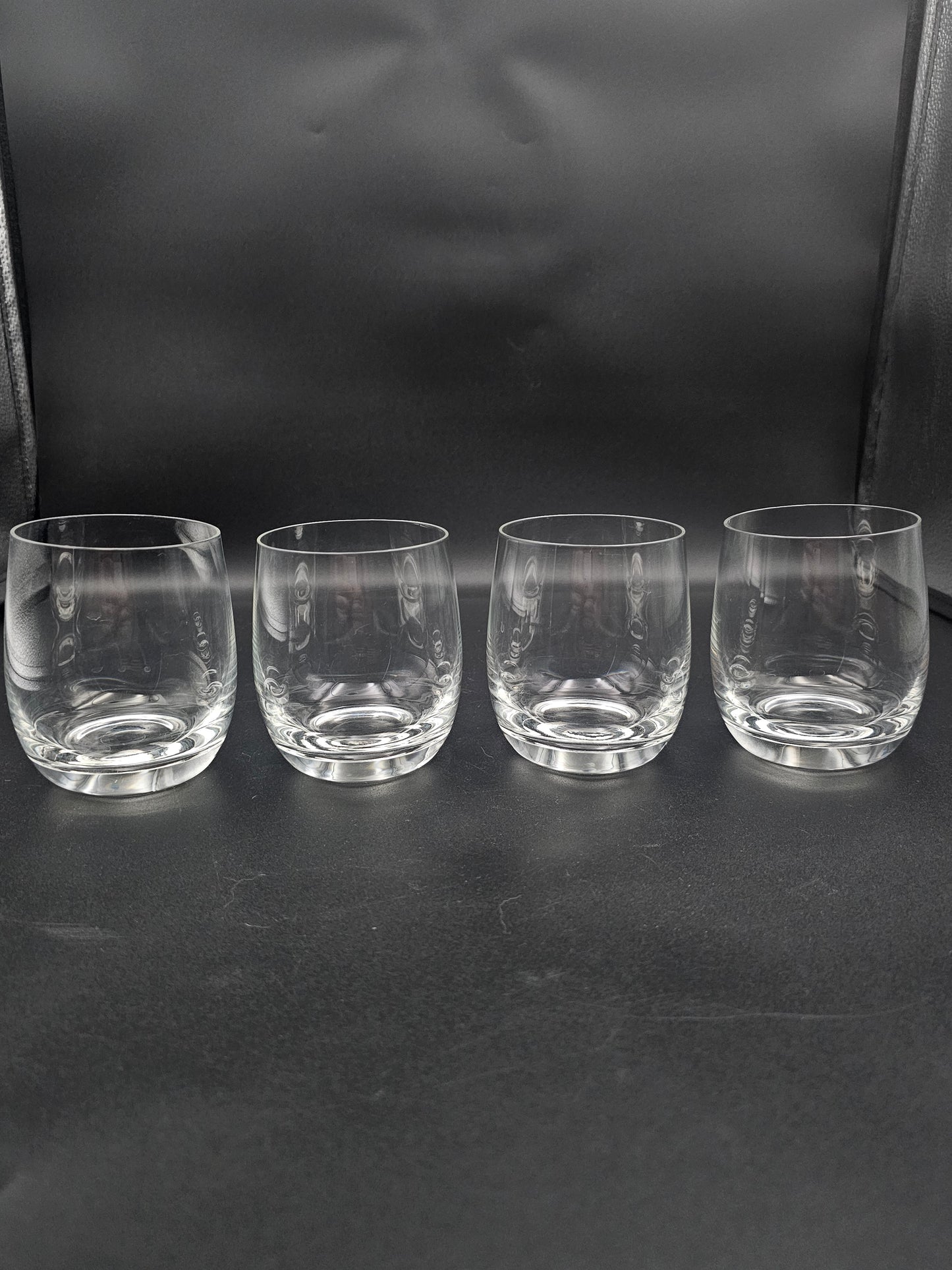 Set of 4 Plain Crystal Tumblers 13oz / 375ml