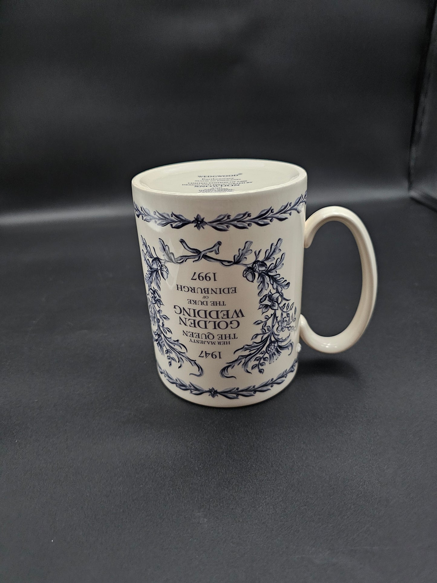 Vintage Wedgwood Mug , the Royal Golden Wedding Anniversary 1947 - 1997 Snowdon.