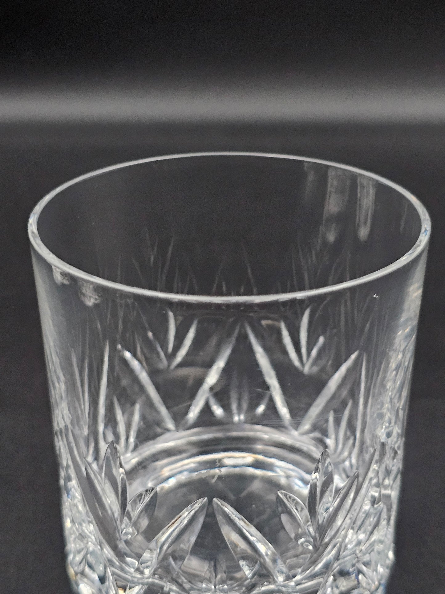 Set of 4 Large Crystal Old Fashioned tumblers 11oz 300ml