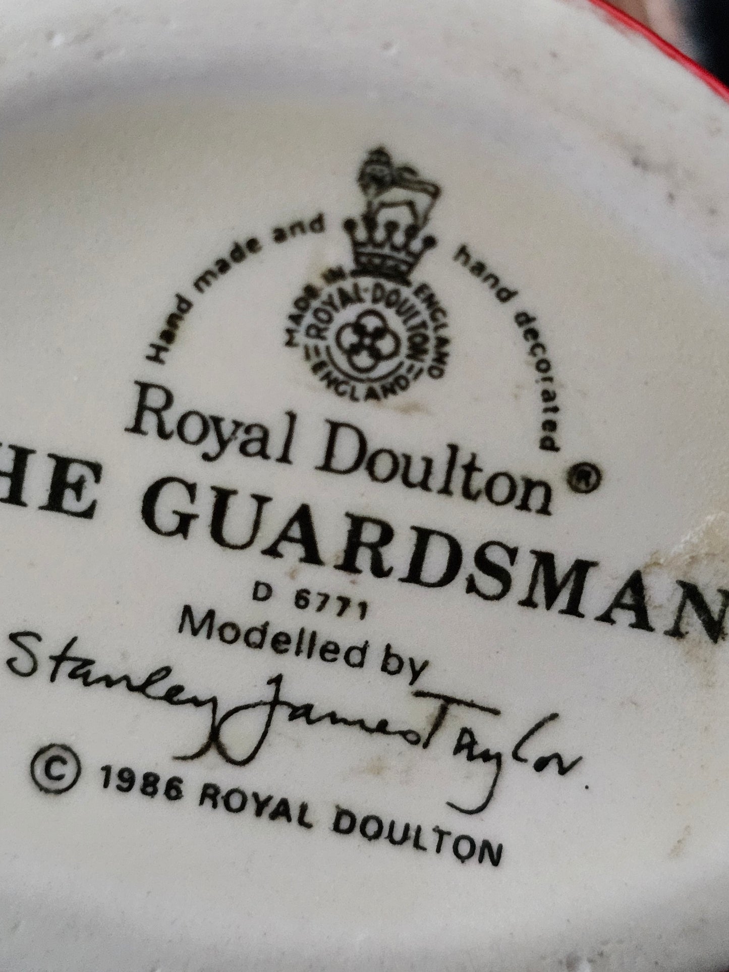 Royal Doulton The Guardsman Small Jug. D6771. 150ml