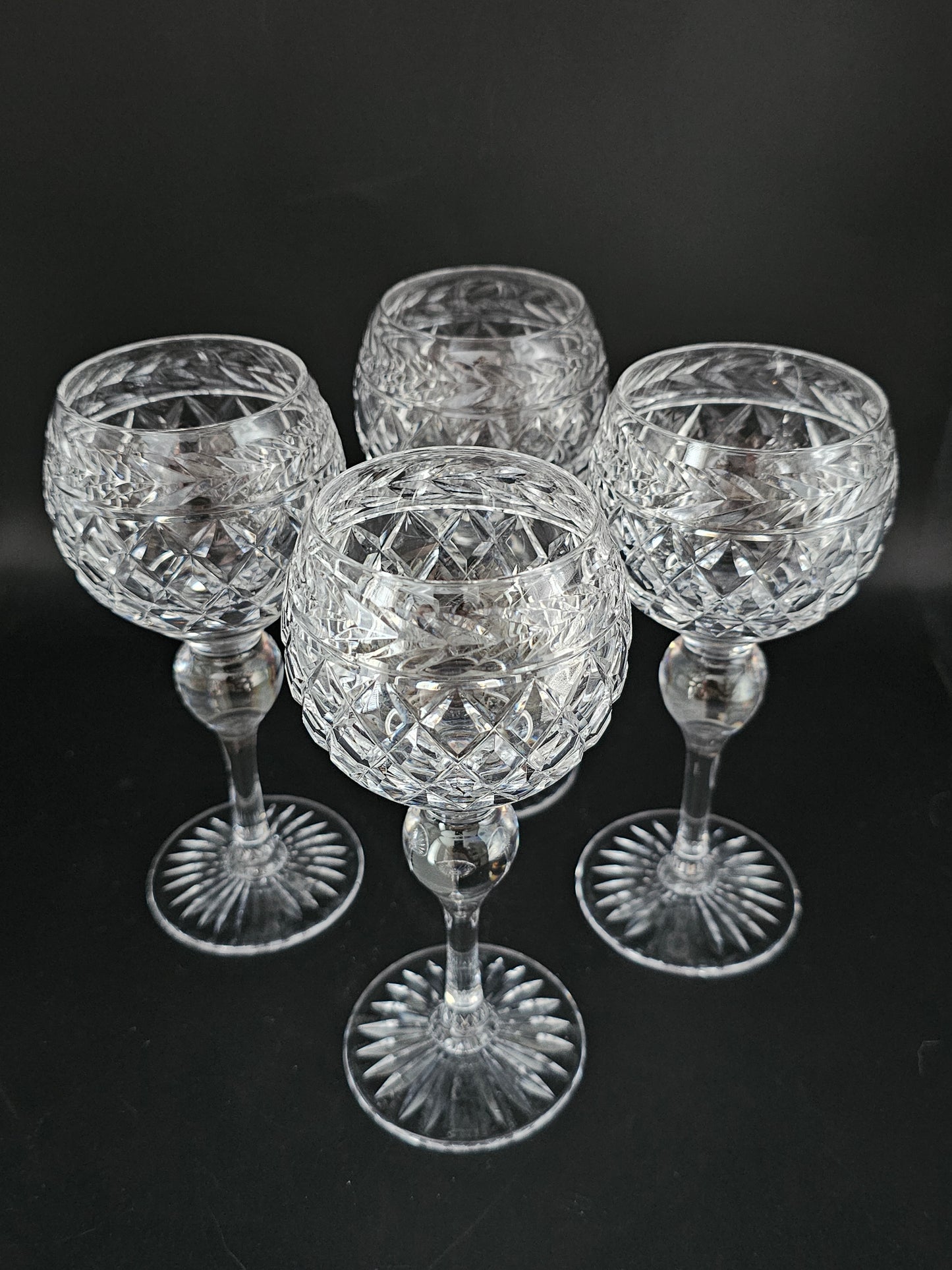Set of 4 Crystal Wine Goblets 175ml