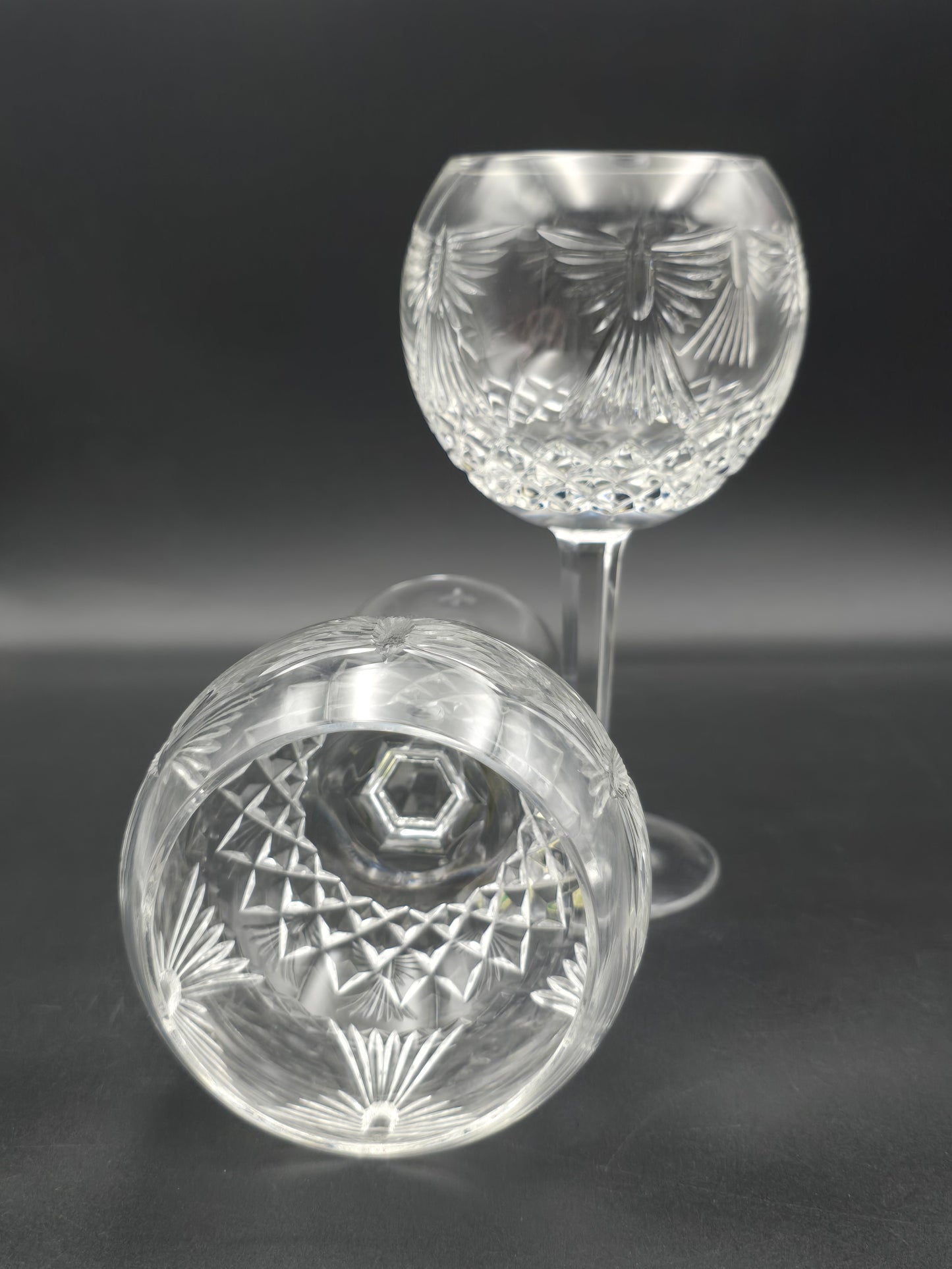Waterford Crystal The Millennium Collection Toasting Goblets Pair. Fifth Toast - Peace. Boxed