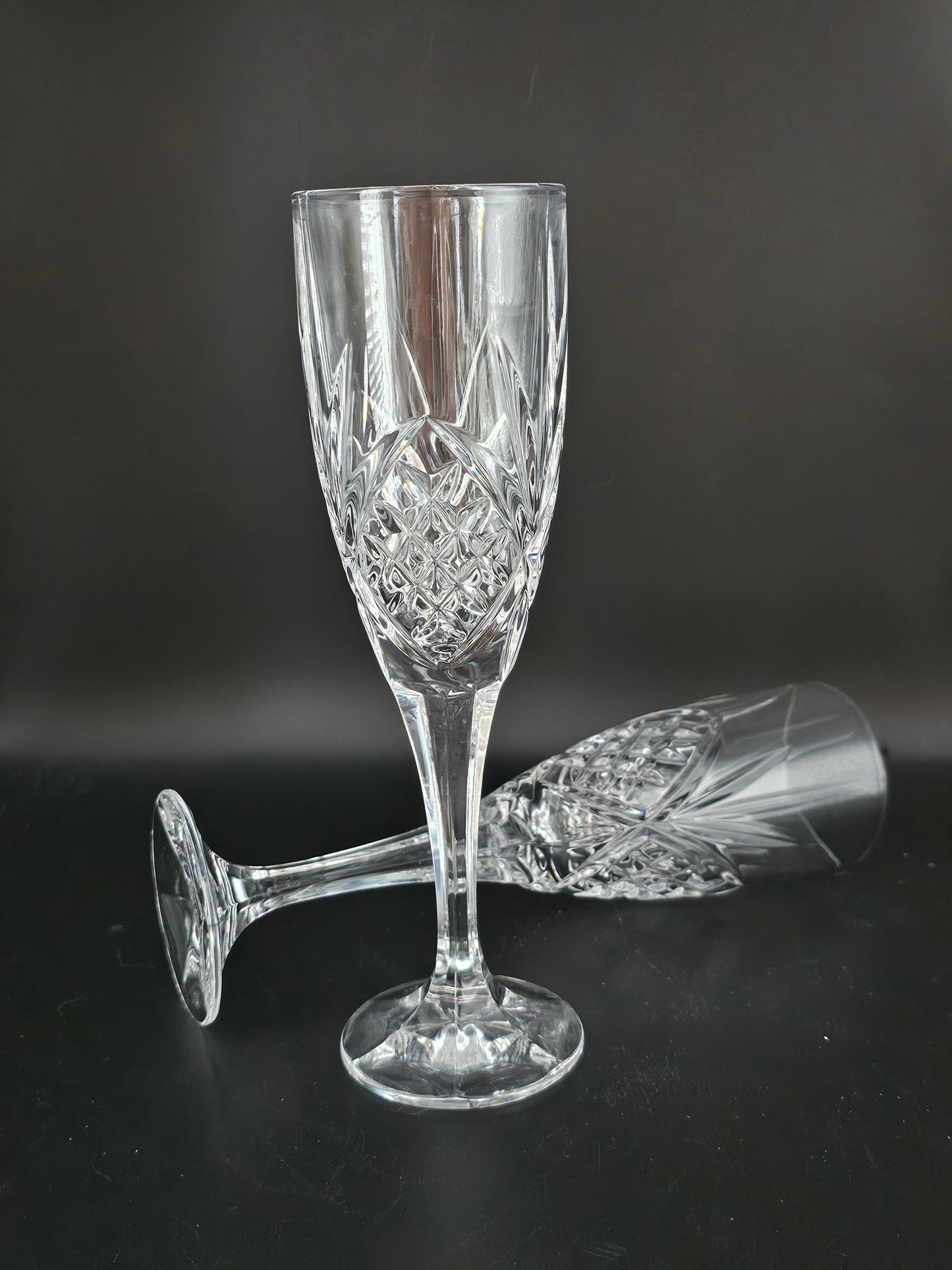 Royal Doulton Crystal Champagne Flutes & Ice Bucket set.