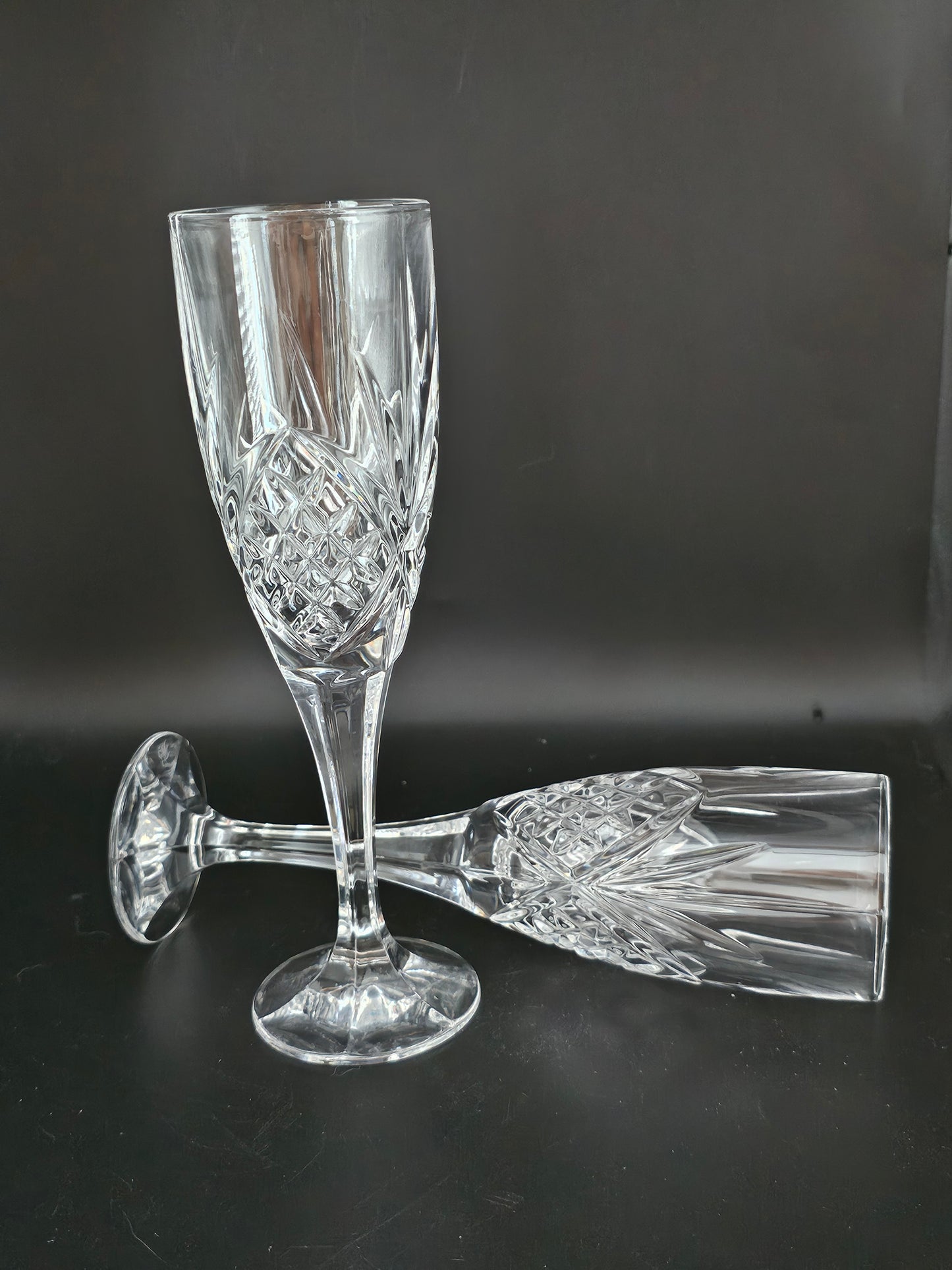 Royal Doulton Crystal Champagne Flutes & Ice Bucket set.