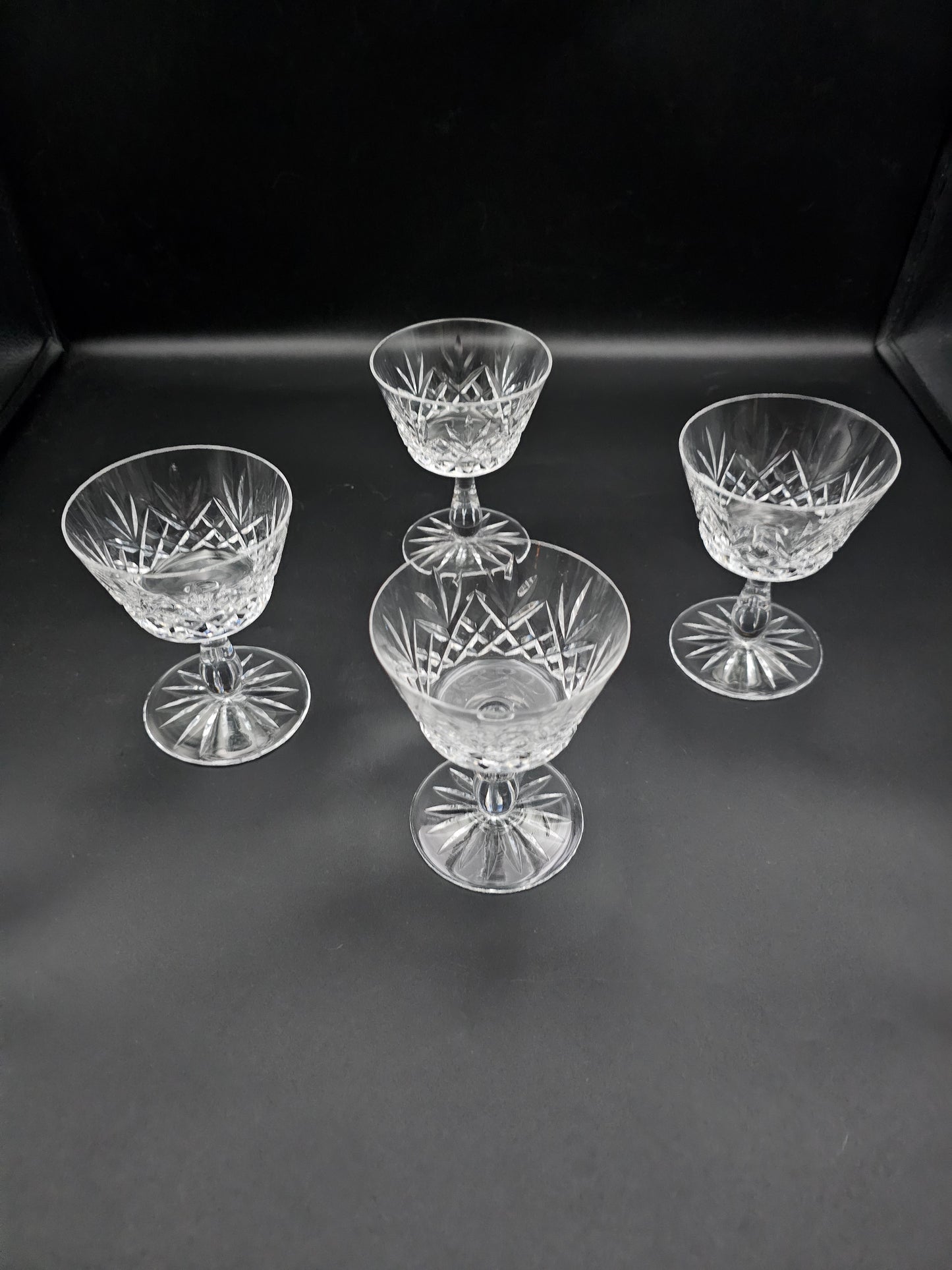 Set of 4 Crystal Champagne Coupes 125ml