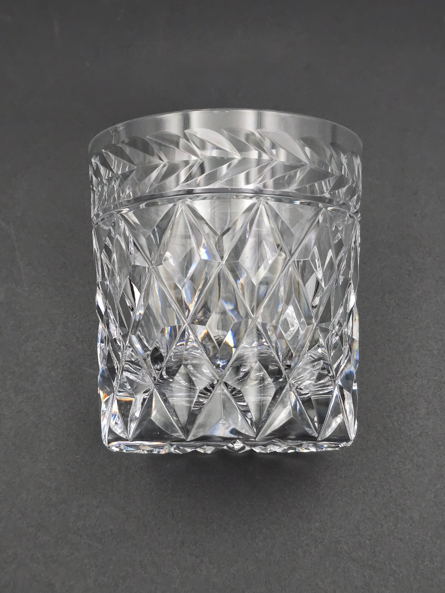 Set of 4 Stuart Crystal Cheltenham Pattern Crystal Tumblers. 7oz