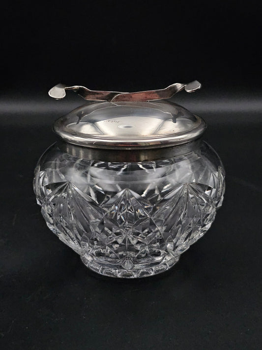 Beautiful vintage glass sugar cube bowl