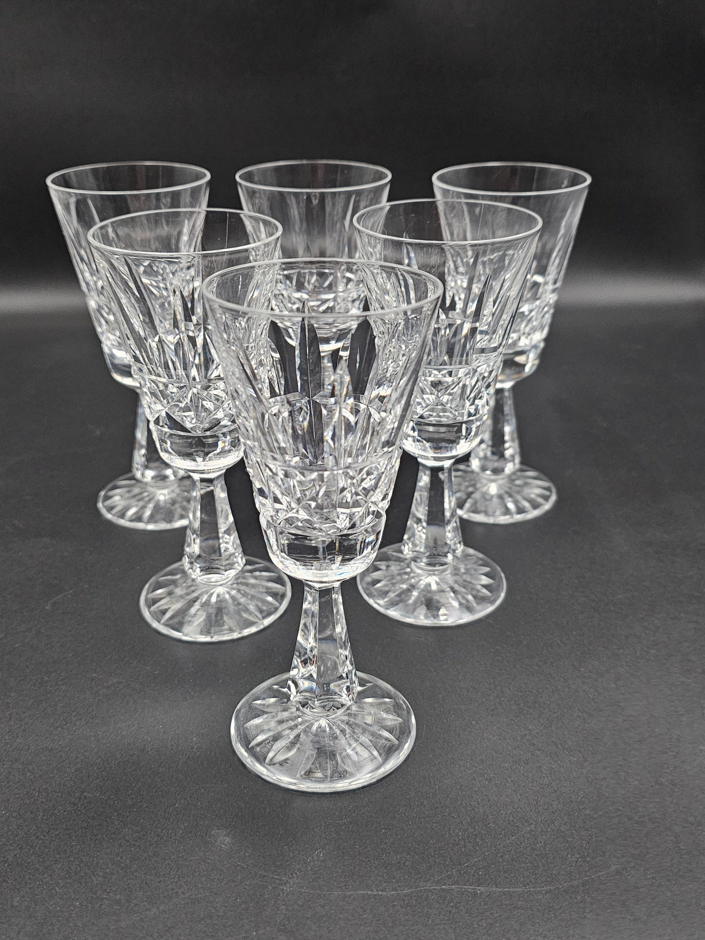 Set of 6 Crystal liqueur sherry glasses 100ml