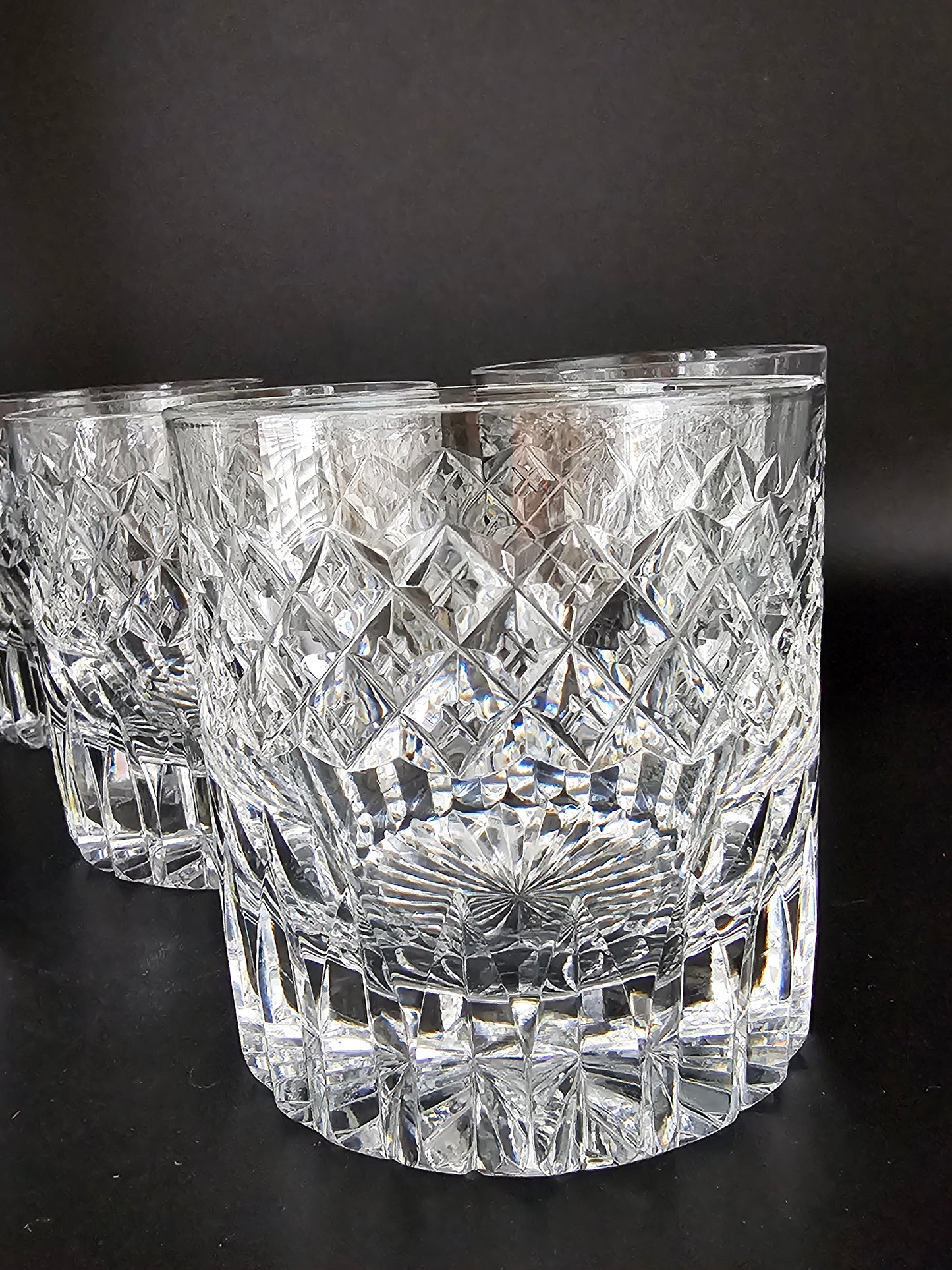 Beautiful set of 5 Crystal Tumblers. 8oz