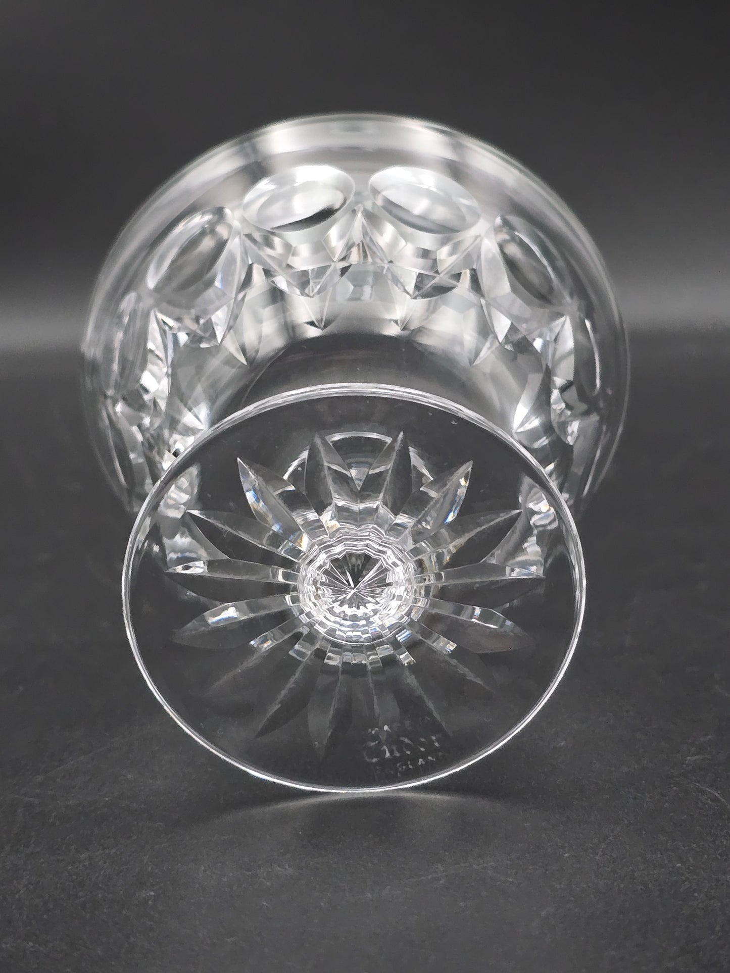 Set of 6 Tudor English Crystal Champagne Coupes 165ml Rayleigh Pattern.
