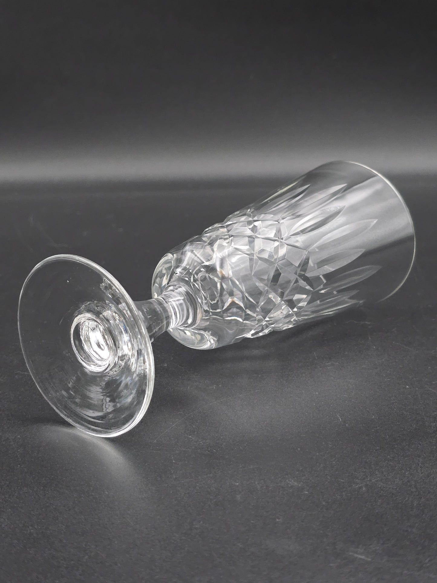 Set of 6 Vintage Crystal Champagne Flutes 200ml
