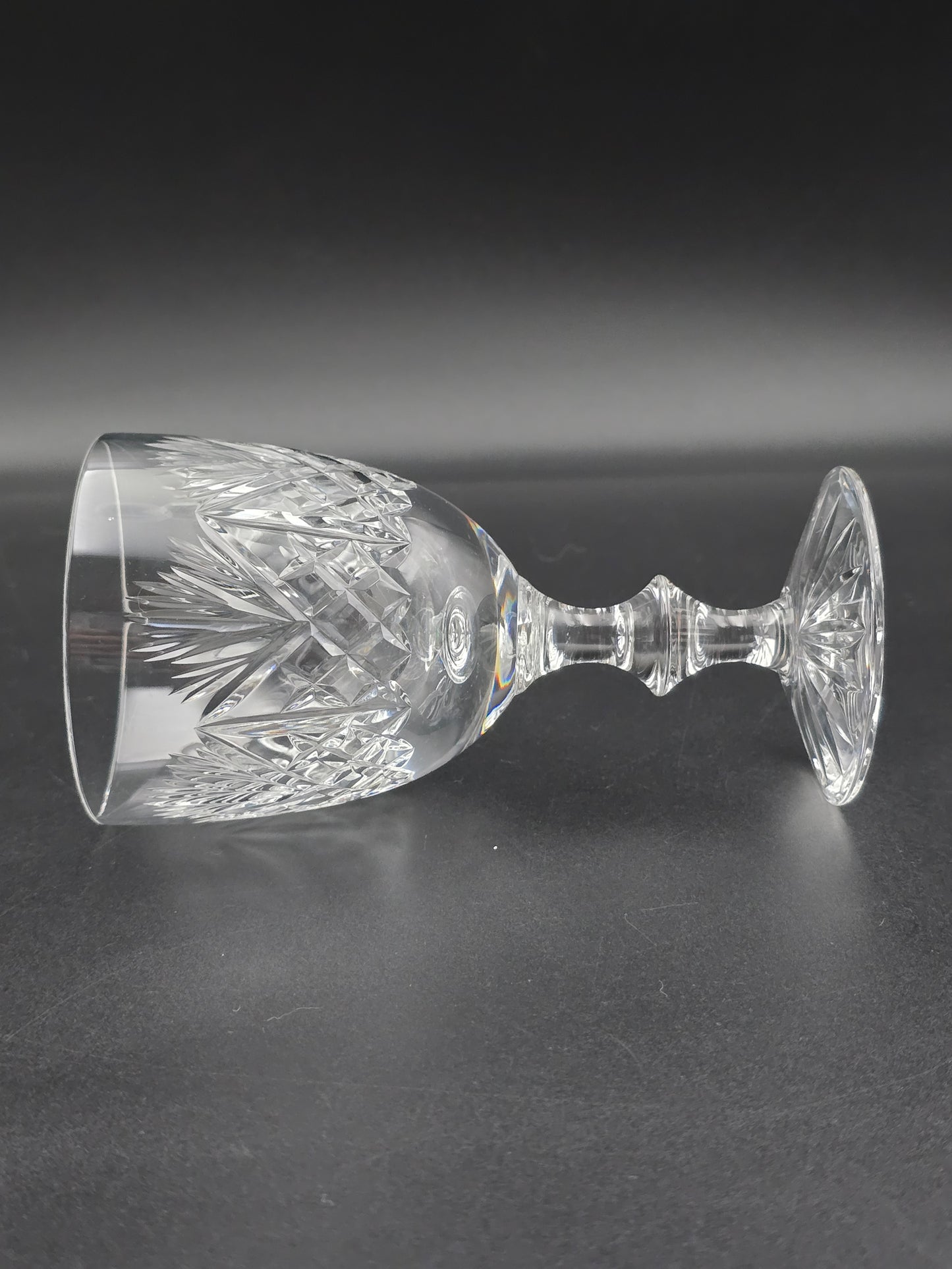 Set of 4 Edinburgh Crystal Iona Pattern 225ml.  14.5cm tall.