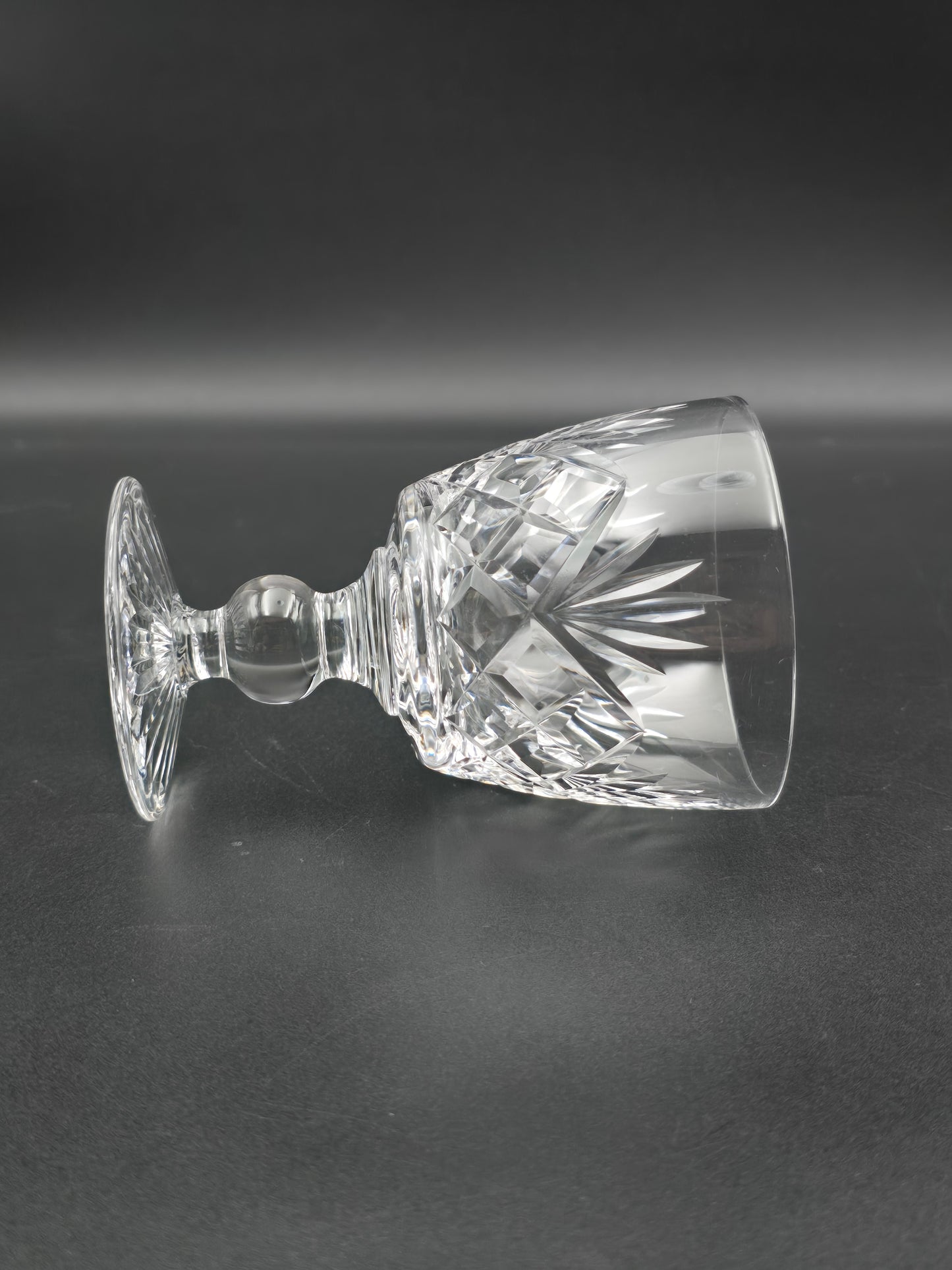 Set of 4 Stuart Crystal Ludlow Pattern Small Crystal wine glasses. 175ml