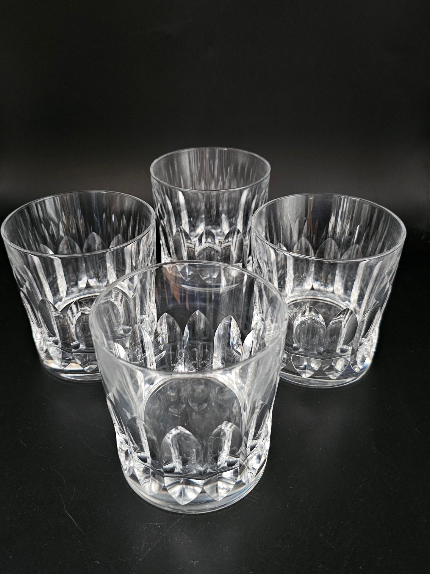 Set of 4 Crystal Tumblers. 10oz