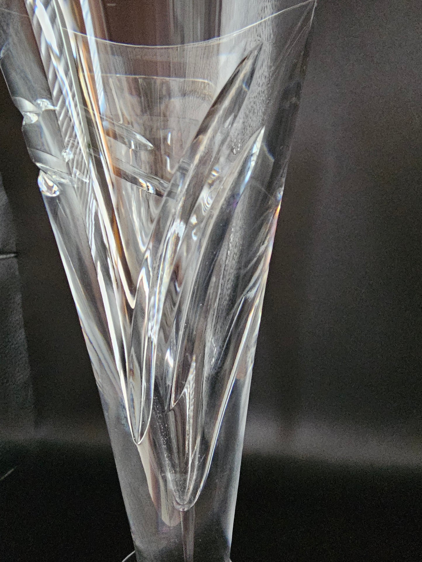 Waterford Crystal Limited Edition Champagne Flutes. John Rocha Millennium MM. Boxed.