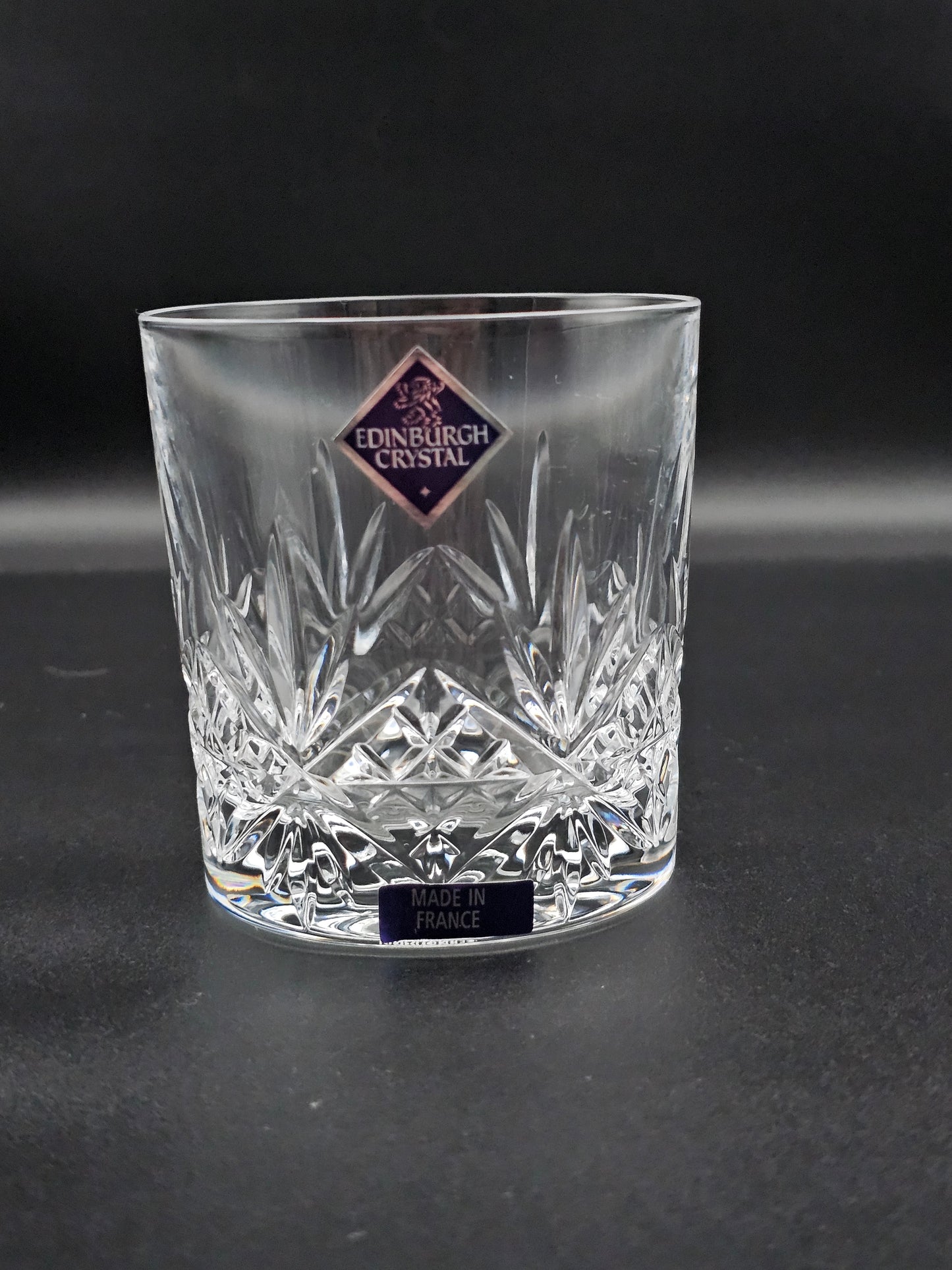 Set of 6 Edinburgh Crystal Whisky Tumblers 10oz boxed. Recessed concave base