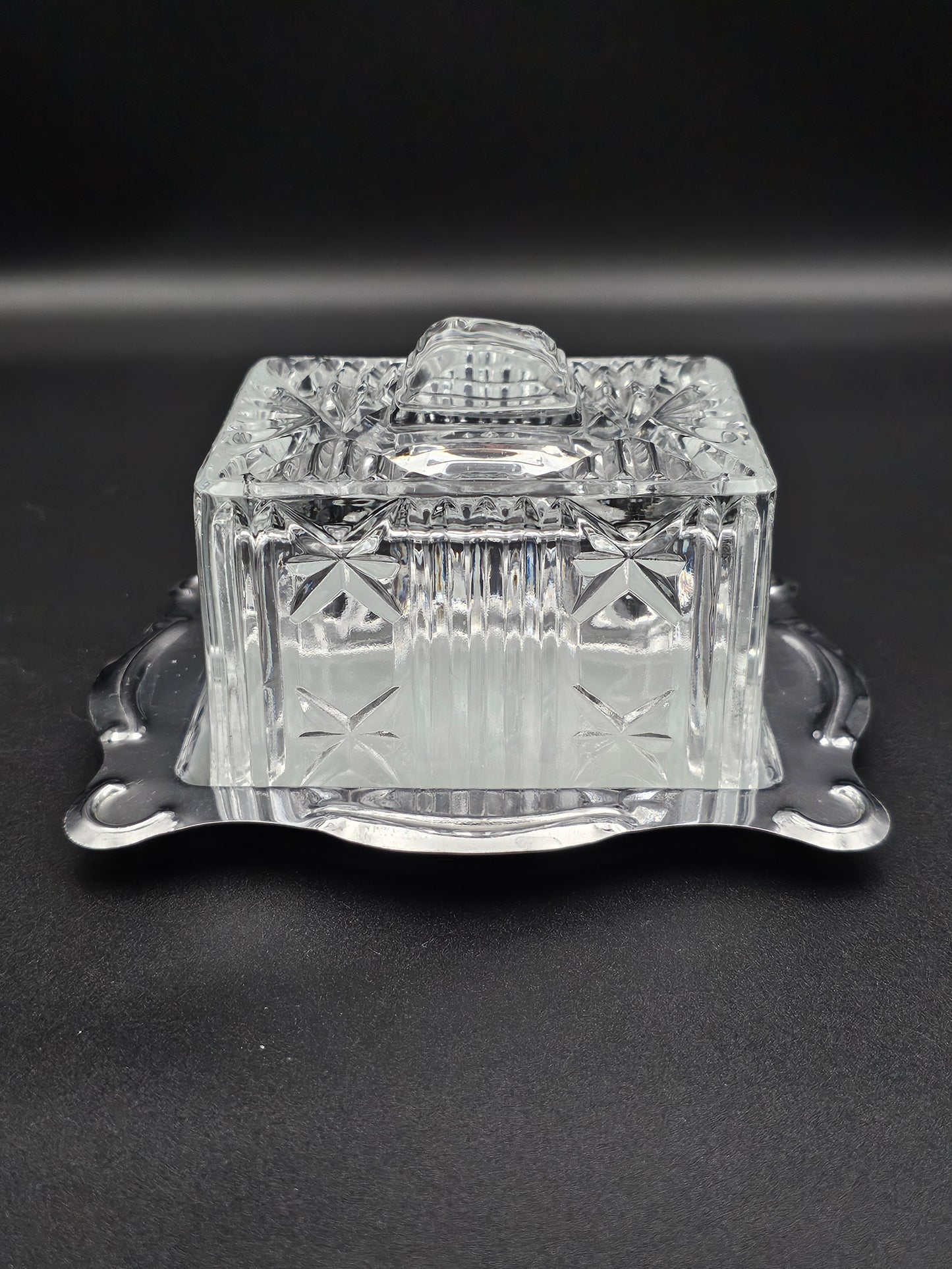 Beautiful Crystal butter dish