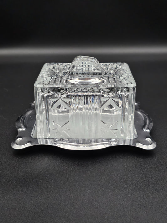 Beautiful Crystal butter dish