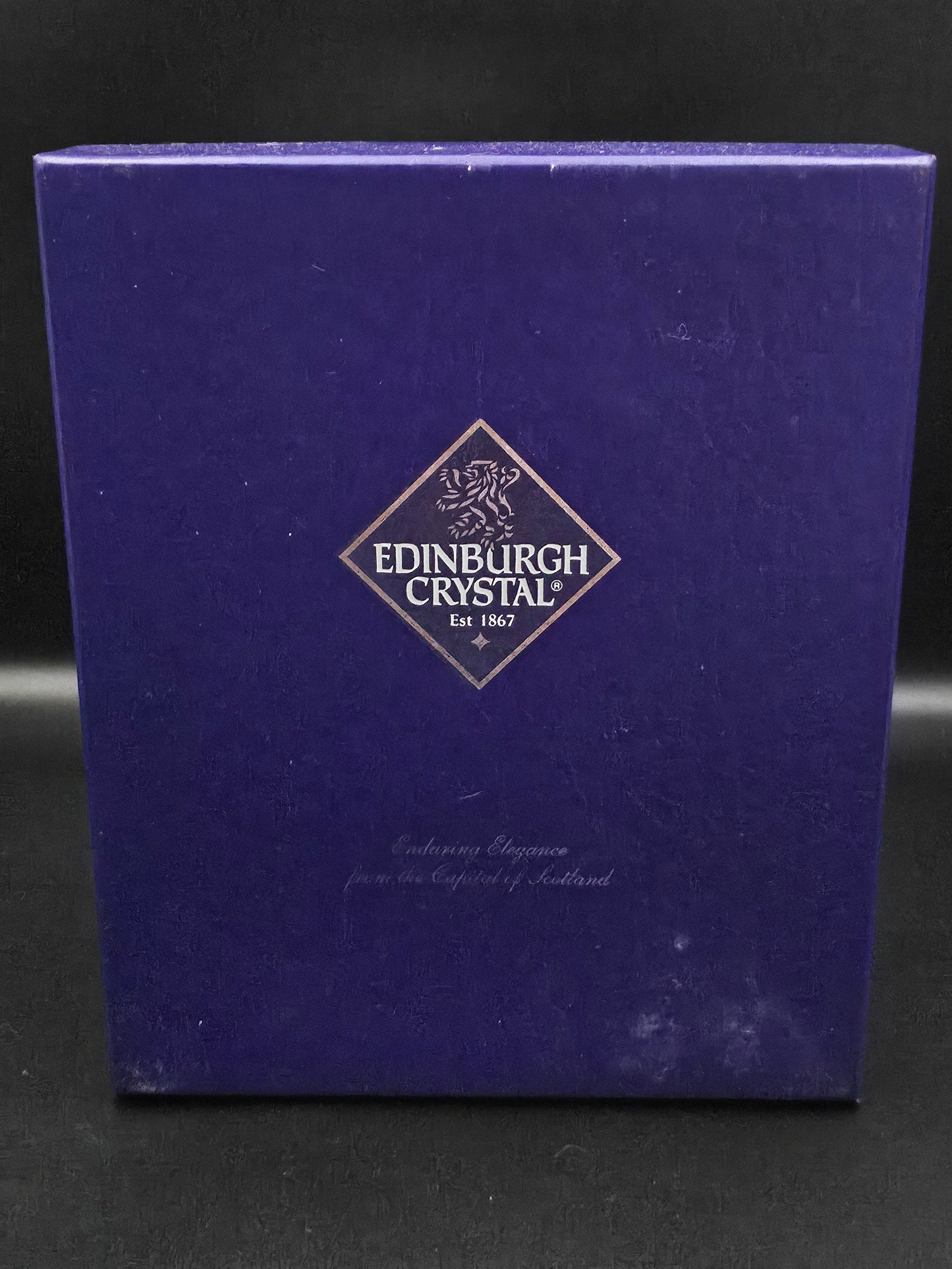 Pair of Edinburgh Crystal Champagne flutes in original box