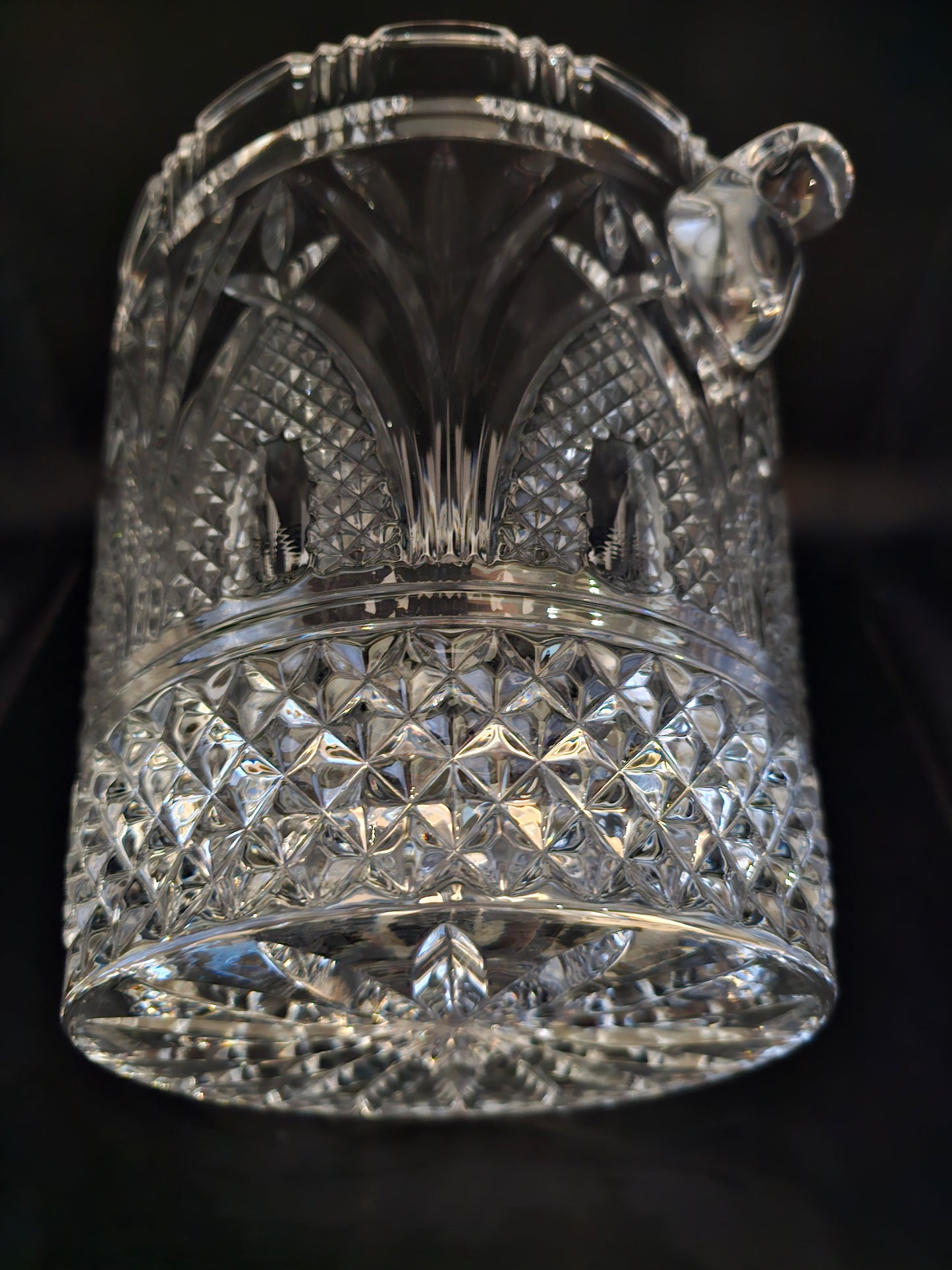 Fantastic Large Crystal Ice Bucket. Shannon Godinger. 25.4cm / 10". Very Heavy... 6.4kg!